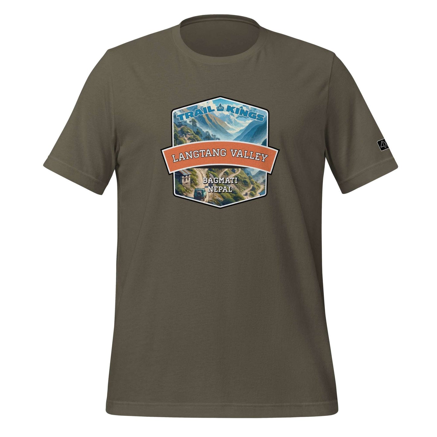 Trail Kings: Langtang Valley - Unisex t-shirt  in  Army / 3XL  -  4XOD