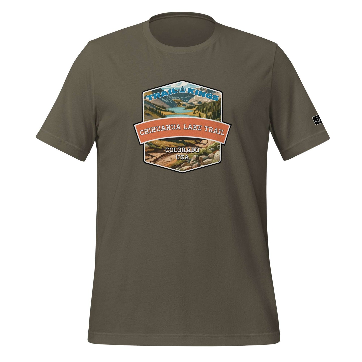 Trail Kings: Chihuahua Lake Trail - Unisex t-shirt  in  Army / 3XL  -  4XOD