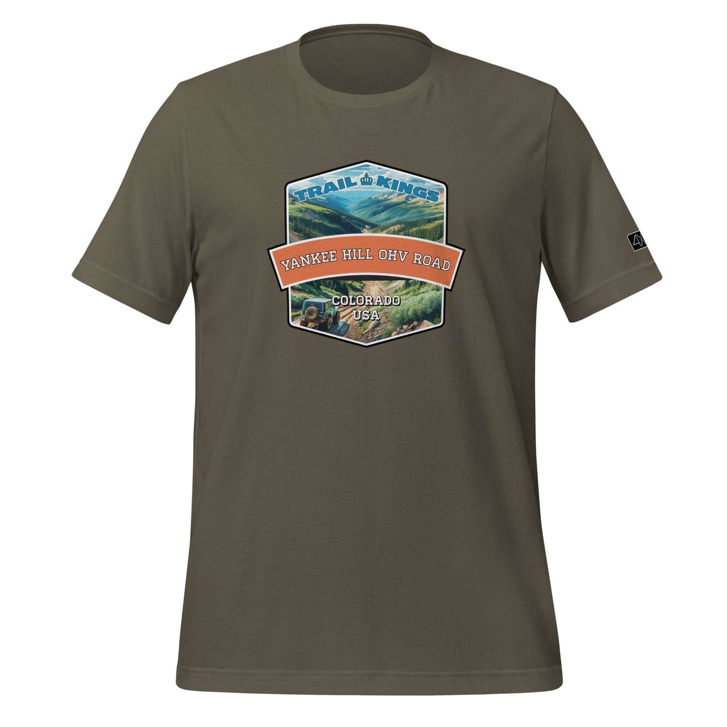 Trail Kings: Yankee Hill OHV Road - Unisex t-shirt  in  Army / 3XL  -  4XOD