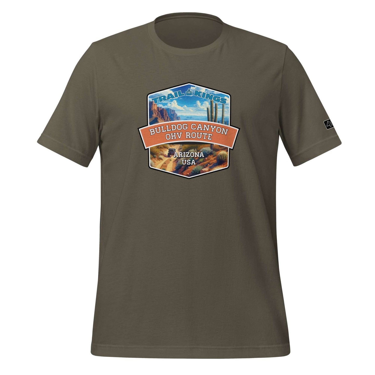 Trail Kings: Bulldog Canyon OHV Route - Unisex t-shirt  in  Army / 3XL  -  4XOD