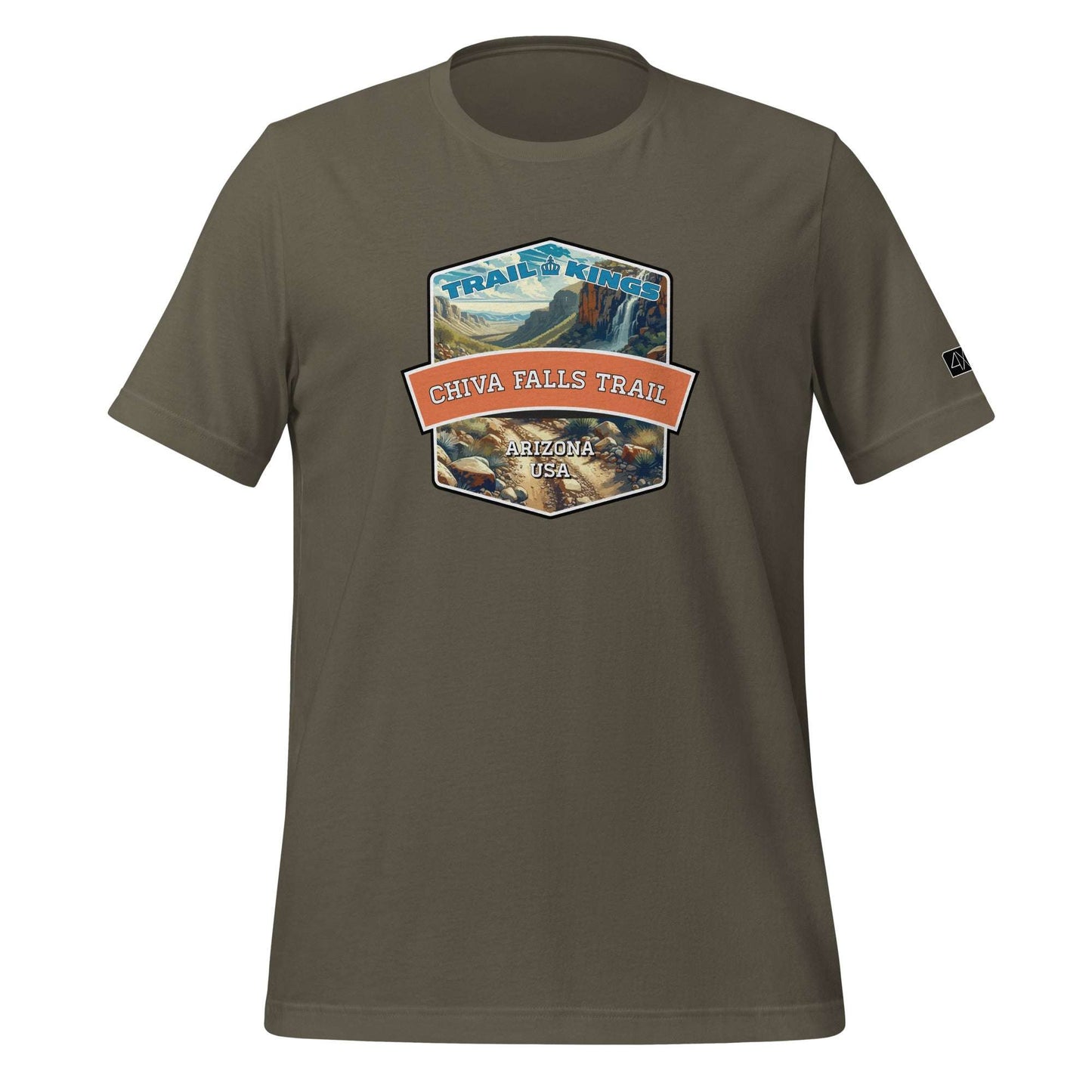 Trail Kings: Chiva Falls Trail - Unisex t-shirt  in  Army / 3XL  -  4XOD