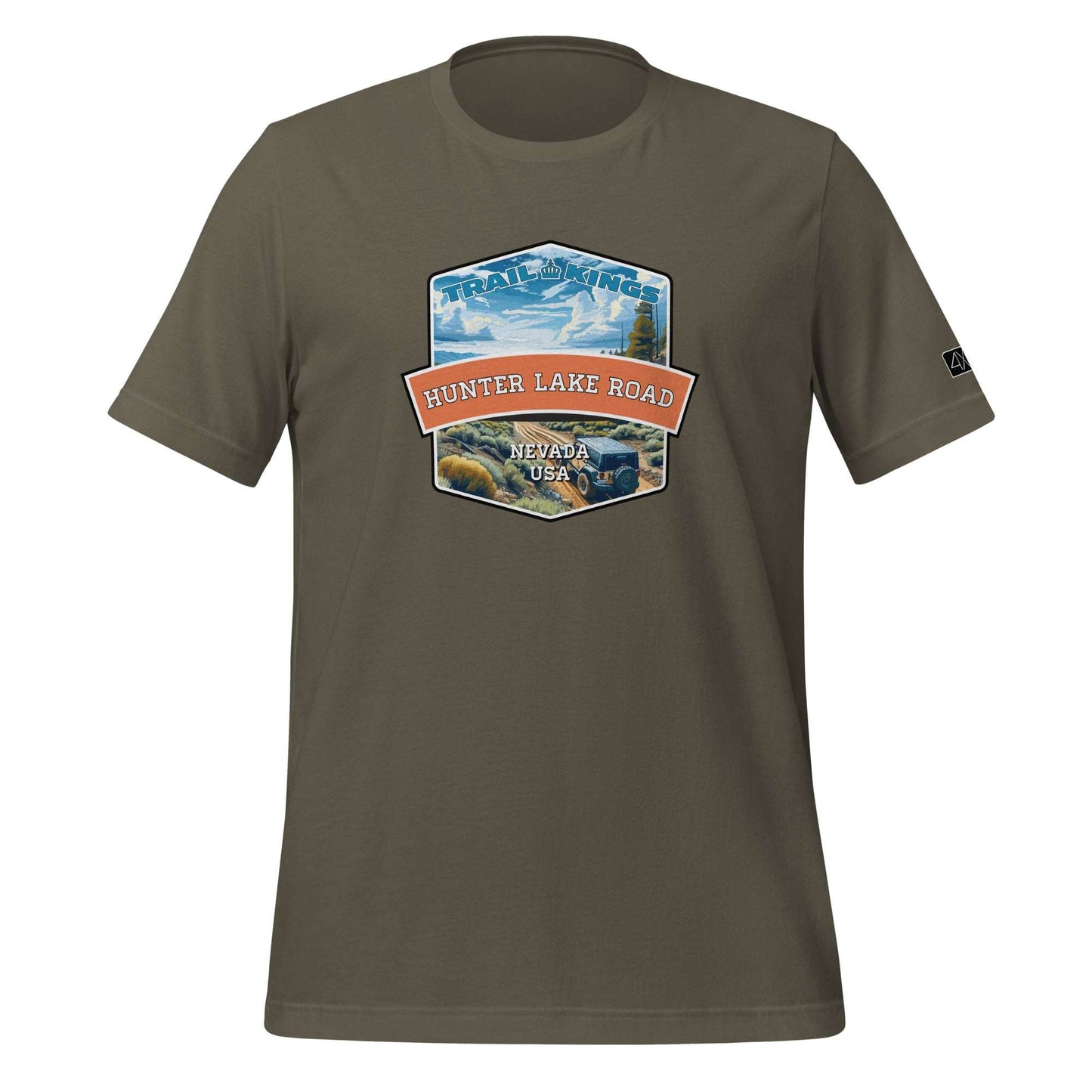 Trail Kings: Hunter Lake Road - Unisex t-shirt  in  Army / 3XL  -  4XOD