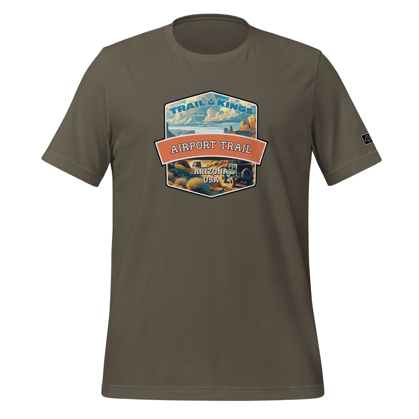 Trail Kings: Airport Trail - Unisex t-shirt  in  Army / 3XL  -  4XOD