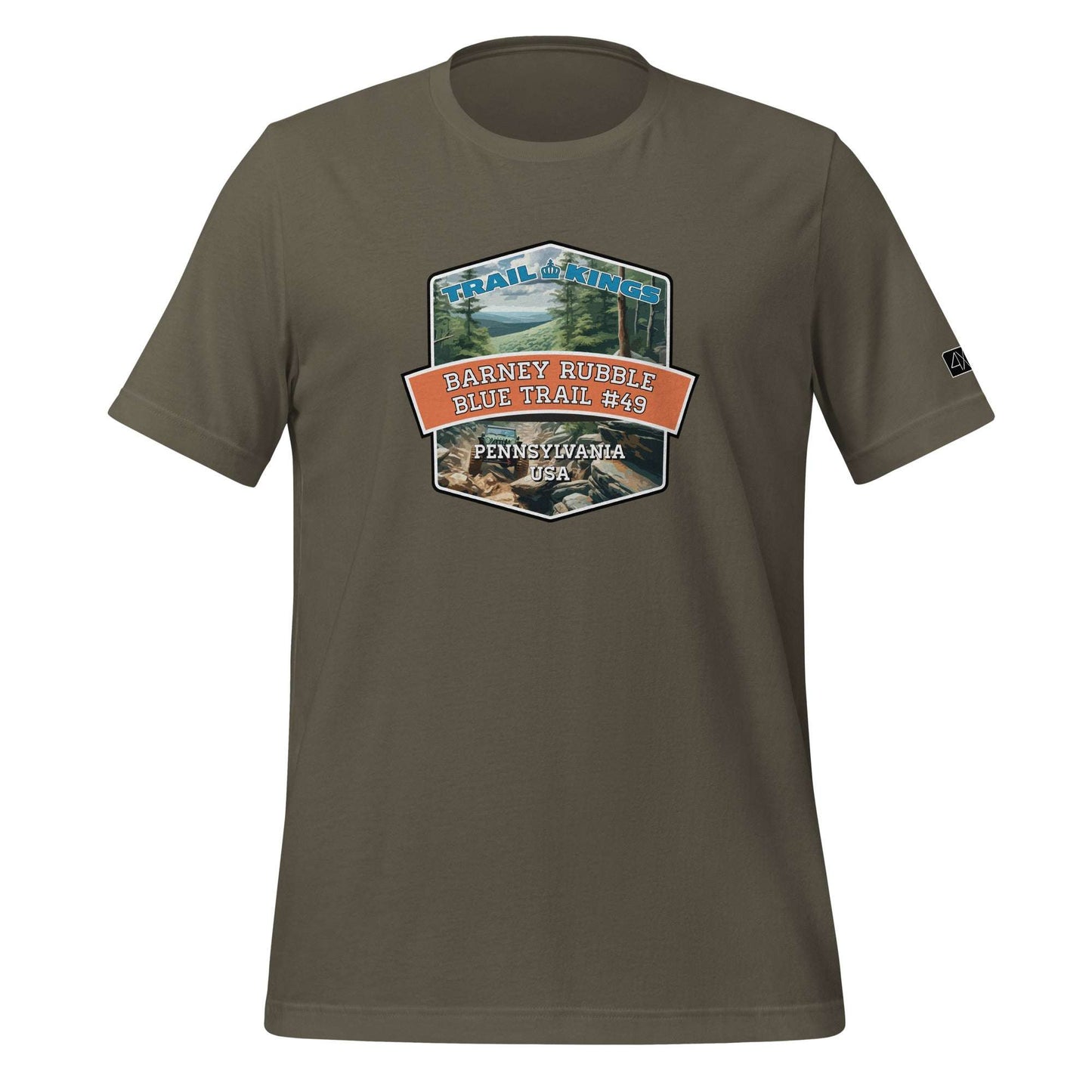 Trail Kings: Barney Rubble Blue Trail #49 - Unisex t-shirt  in  Army / 3XL  -  4XOD