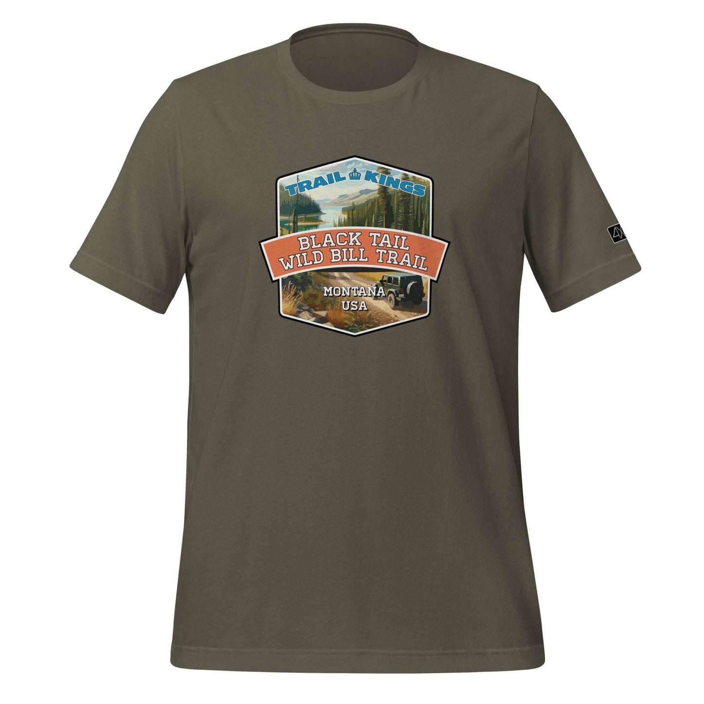 Trail Kings: Black Tail Wild Bill Trail - Unisex t-shirt  in  Army / 3XL  -  4XOD