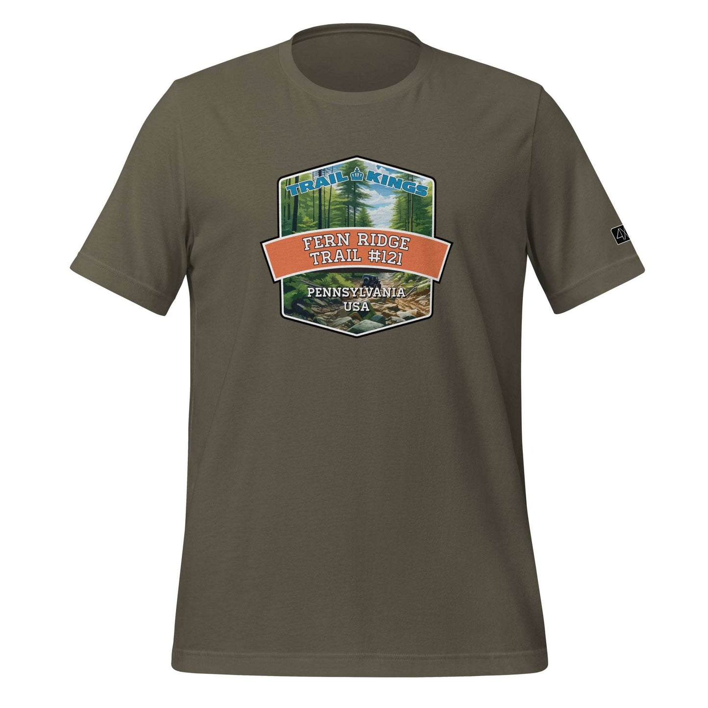 Trail Kings: Fern Ridge Trail #121 - Unisex t-shirt  in  Army / 3XL  -  4XOD