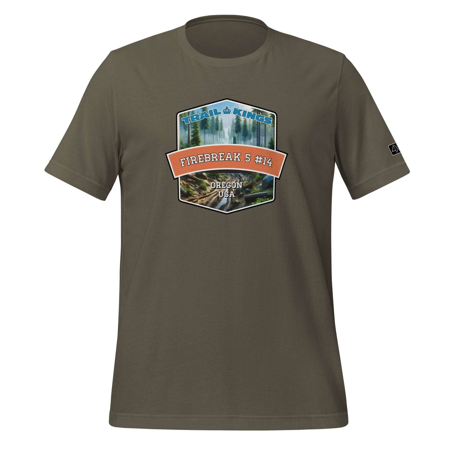 Trail Kings: Firebreak 5 #14 - Unisex t-shirt  in  Army / 3XL  -  4XOD