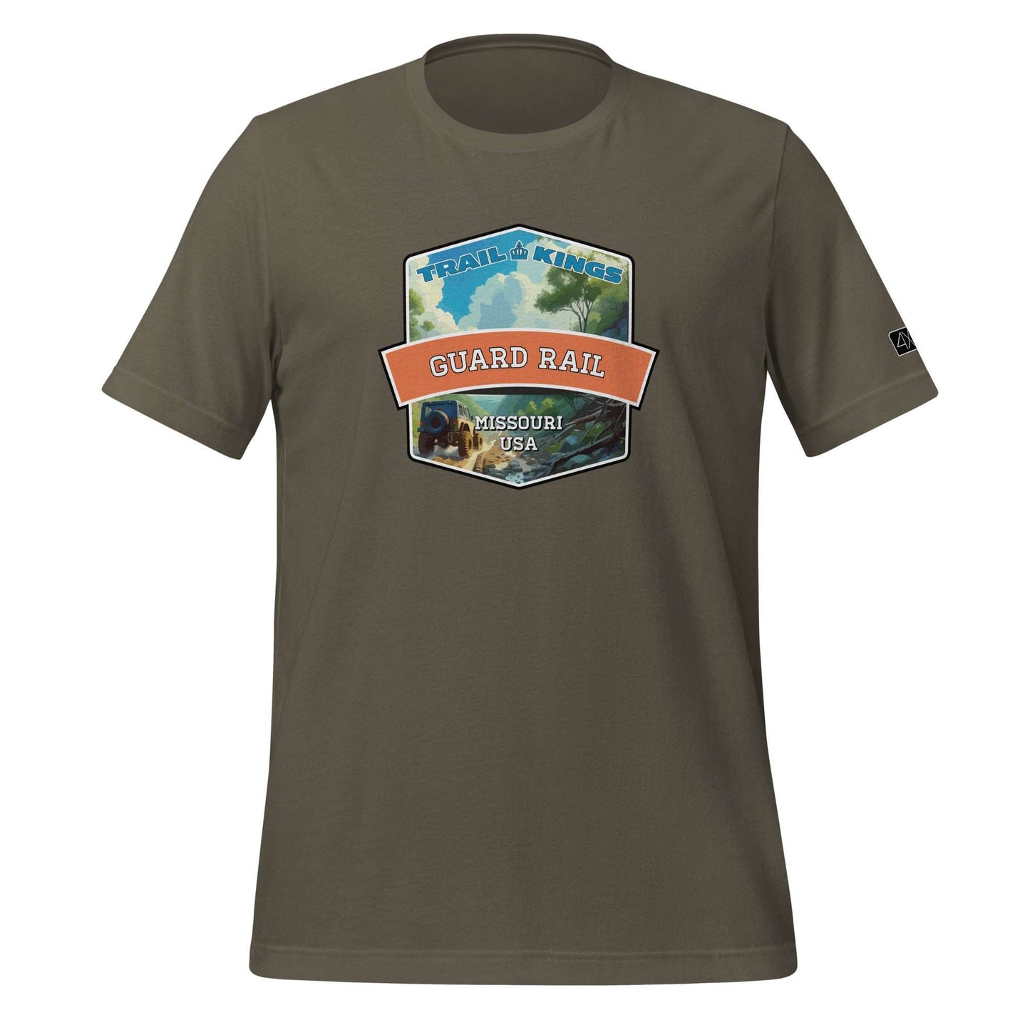 Trail Kings: Guard Rail - Unisex t-shirt  in  Army / 3XL  -  4XOD