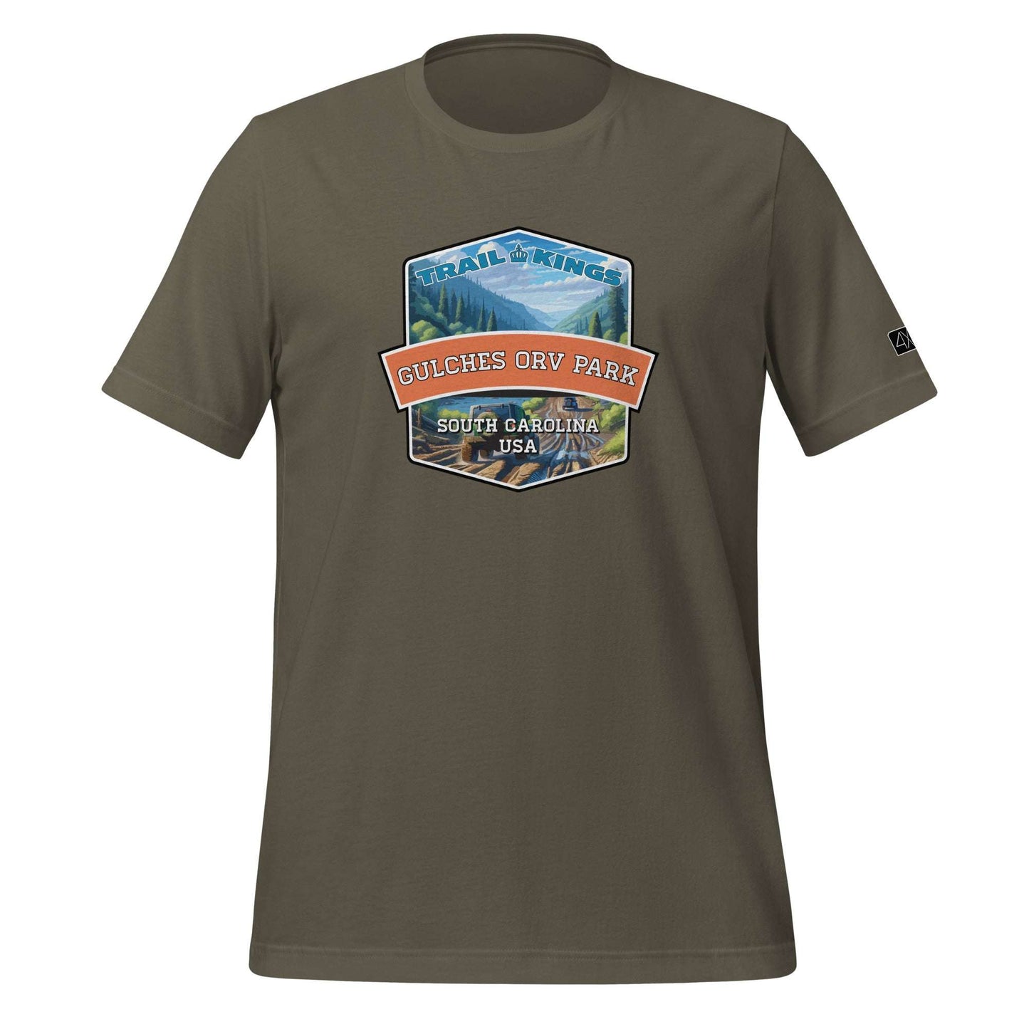 Trail Kings: Gulches Off Road Vehicle Park - Unisex t-shirt  in  Army / 3XL  -  4XOD