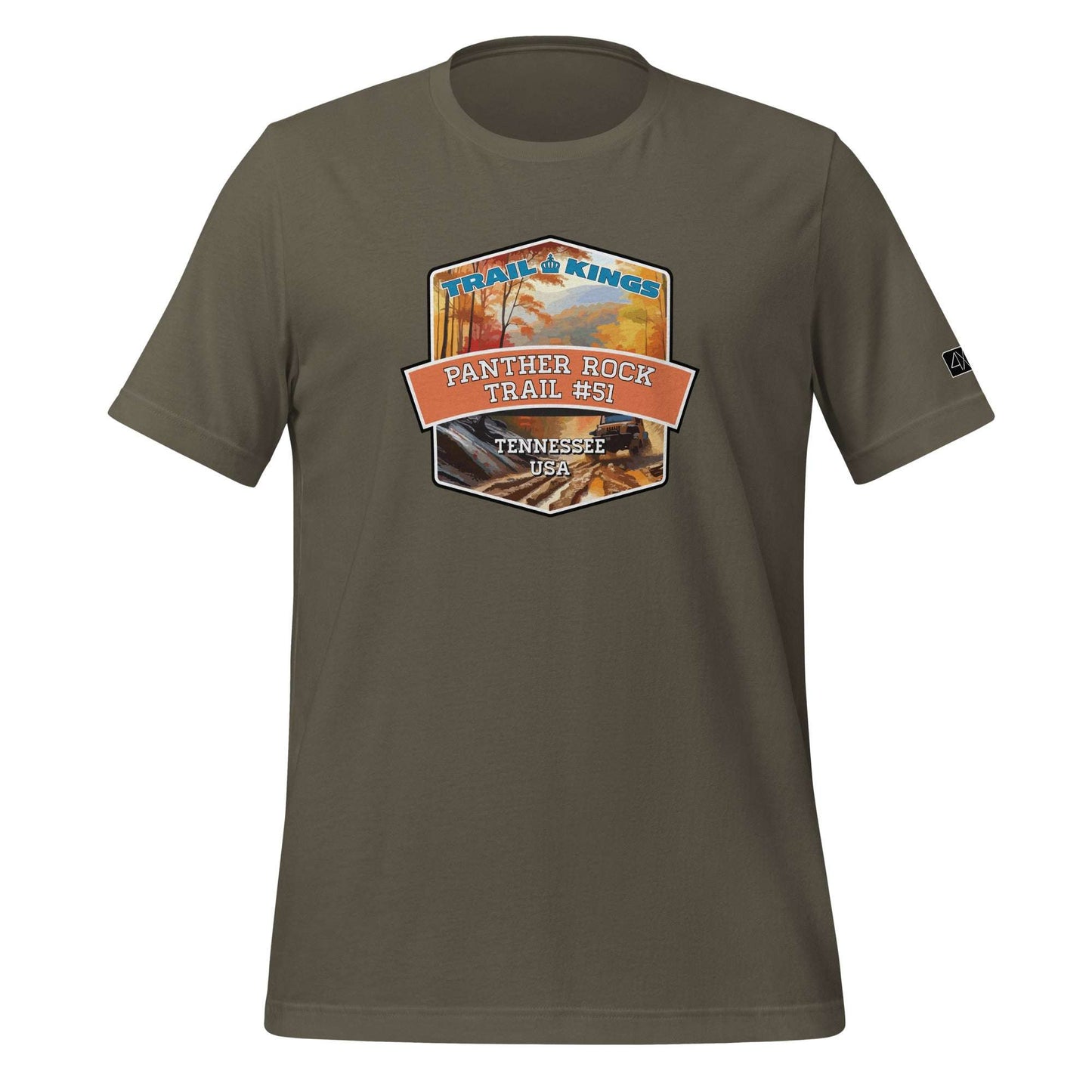 Trail Kings: Panther Rock Trail #51 - Unisex t-shirt  in  Army / 3XL  -  4XOD