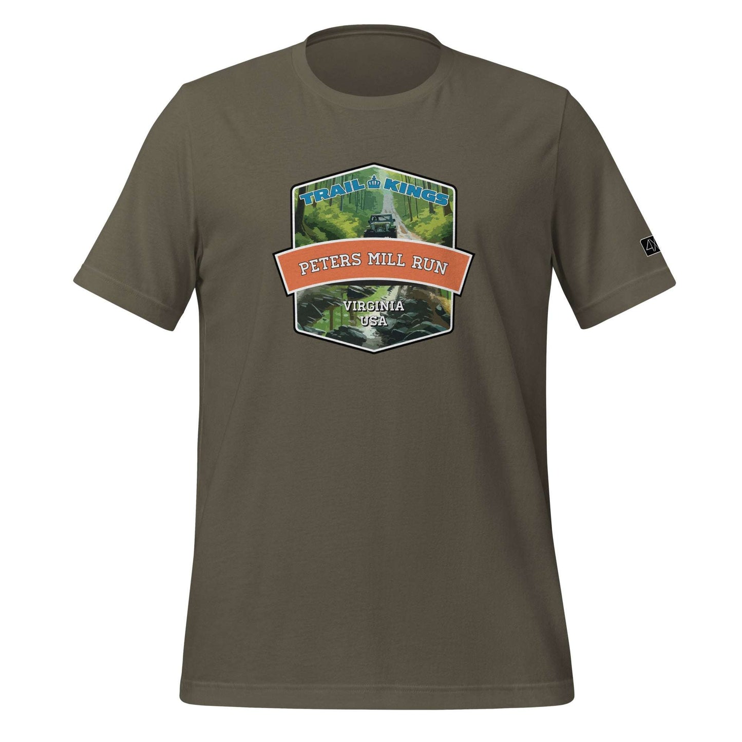 Trail Kings: Peters Mill Run - Unisex t-shirt  in  Army / 3XL  -  4XOD