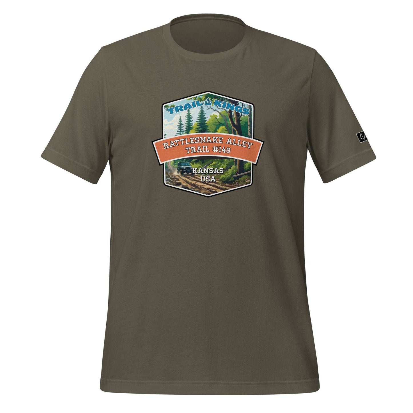 Trail Kings: Rattlesnake Alley Trail #149 - Unisex t-shirt  in  Army / 3XL  -  4XOD