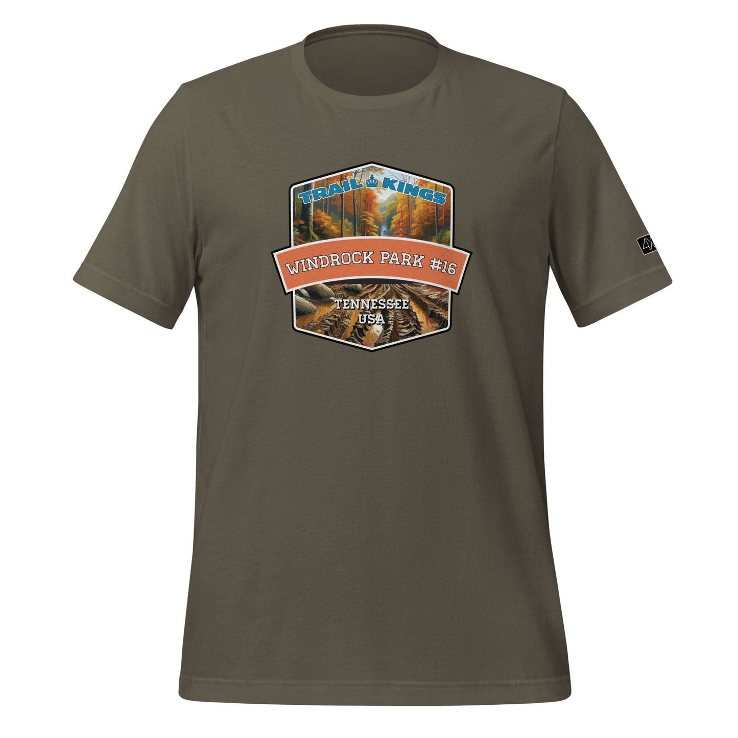 Trail Kings: Windrock Park #16 - Unisex t-shirt  in  Army / 3XL  -  4XOD