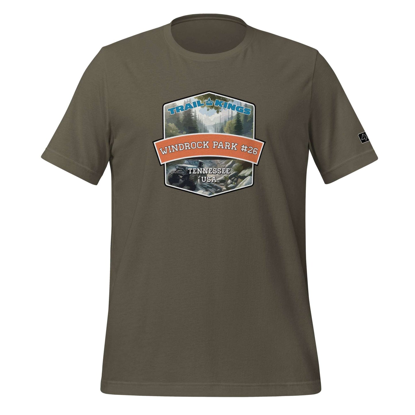 Trail Kings: Windrock Park #26 - Unisex t-shirt  in  Army / 3XL  -  4XOD