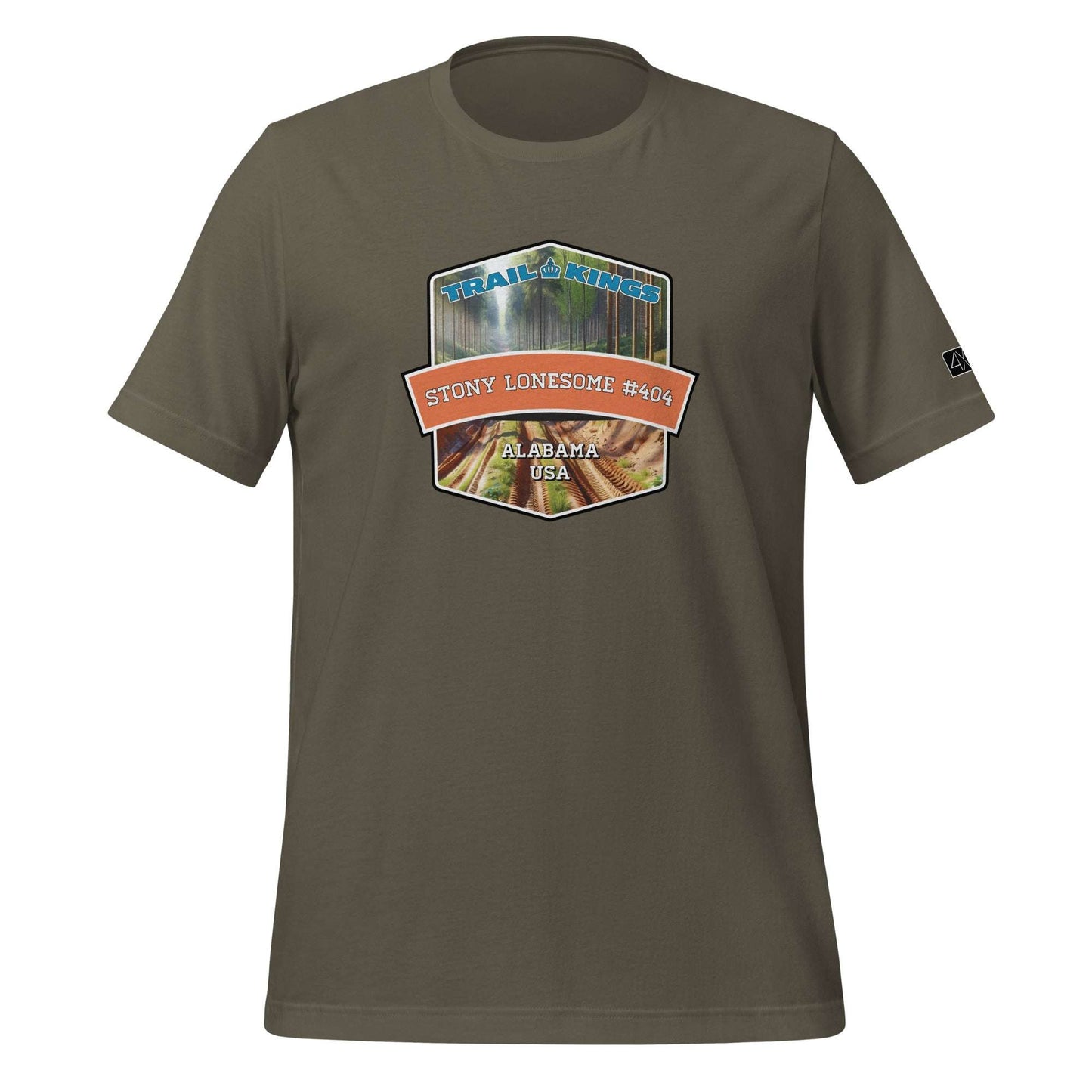 Trail Kings: Stony Lonesome #404 - Unisex t-shirt  in  Army / 3XL  -  4XOD