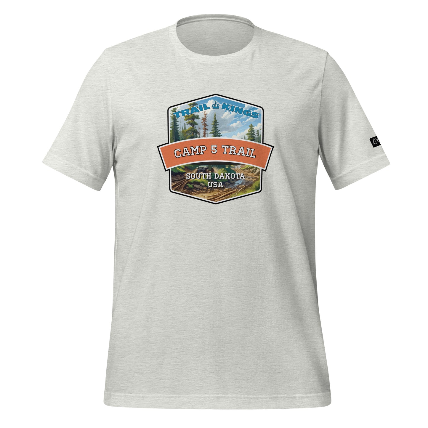 Trail Kings: Camp 5 Trail - Unisex t-shirt  in  Ash / 3XL  -  4XOD