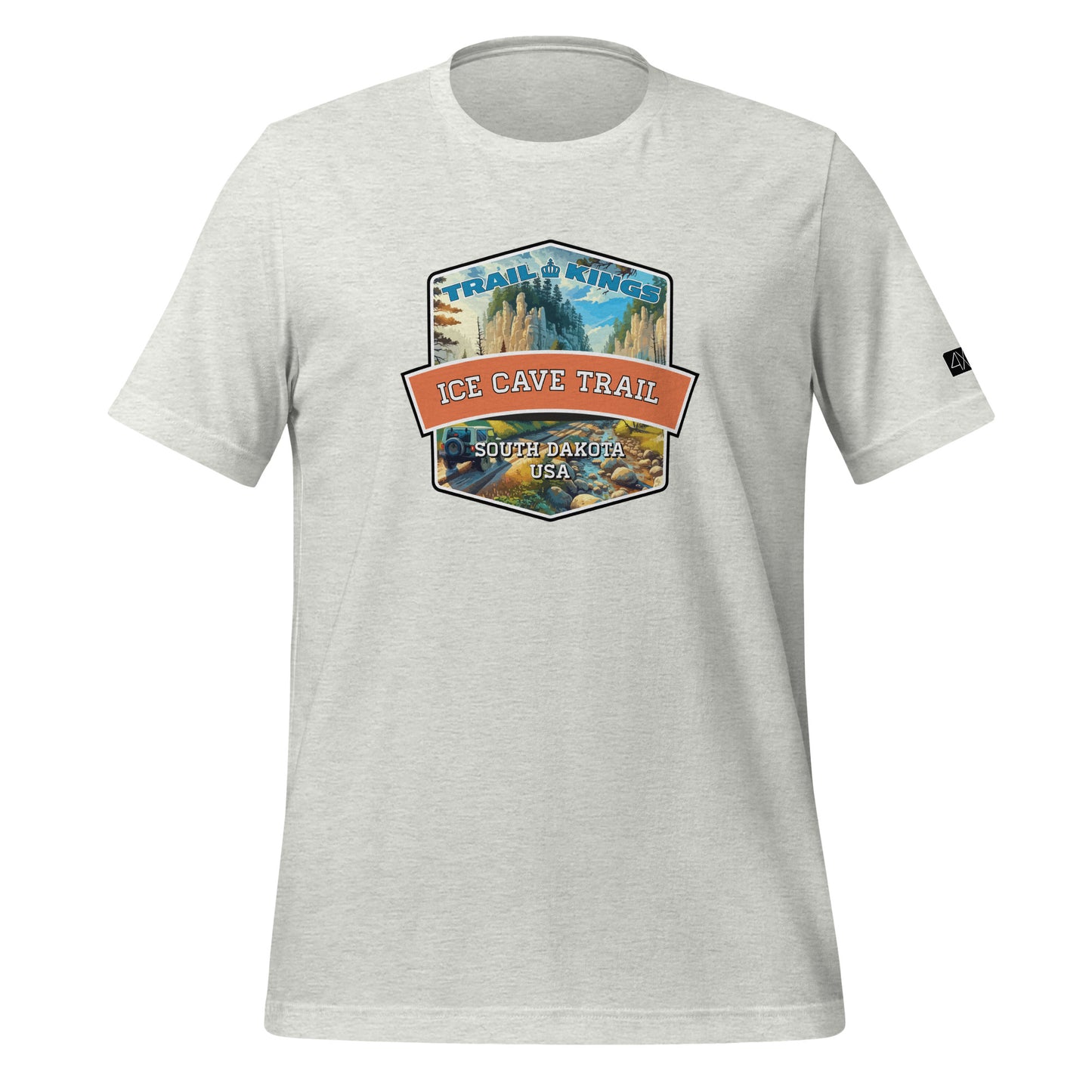 Trail Kings: Ice Cave Trail - Unisex t-shirt  in  Ash / 3XL  -  4XOD