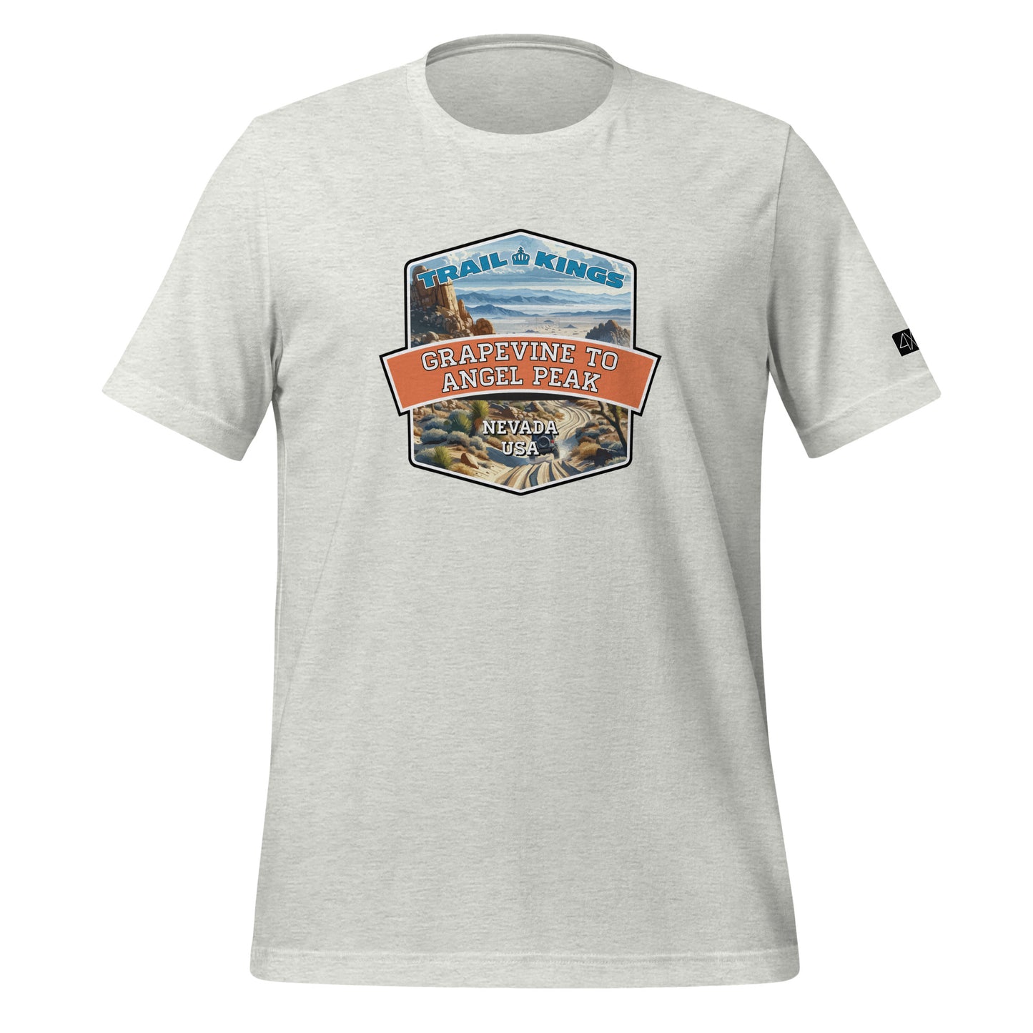 Trail Kings: Grapevine to Angel Peak - Unisex t-shirt  in  Ash / 3XL  -  4XOD