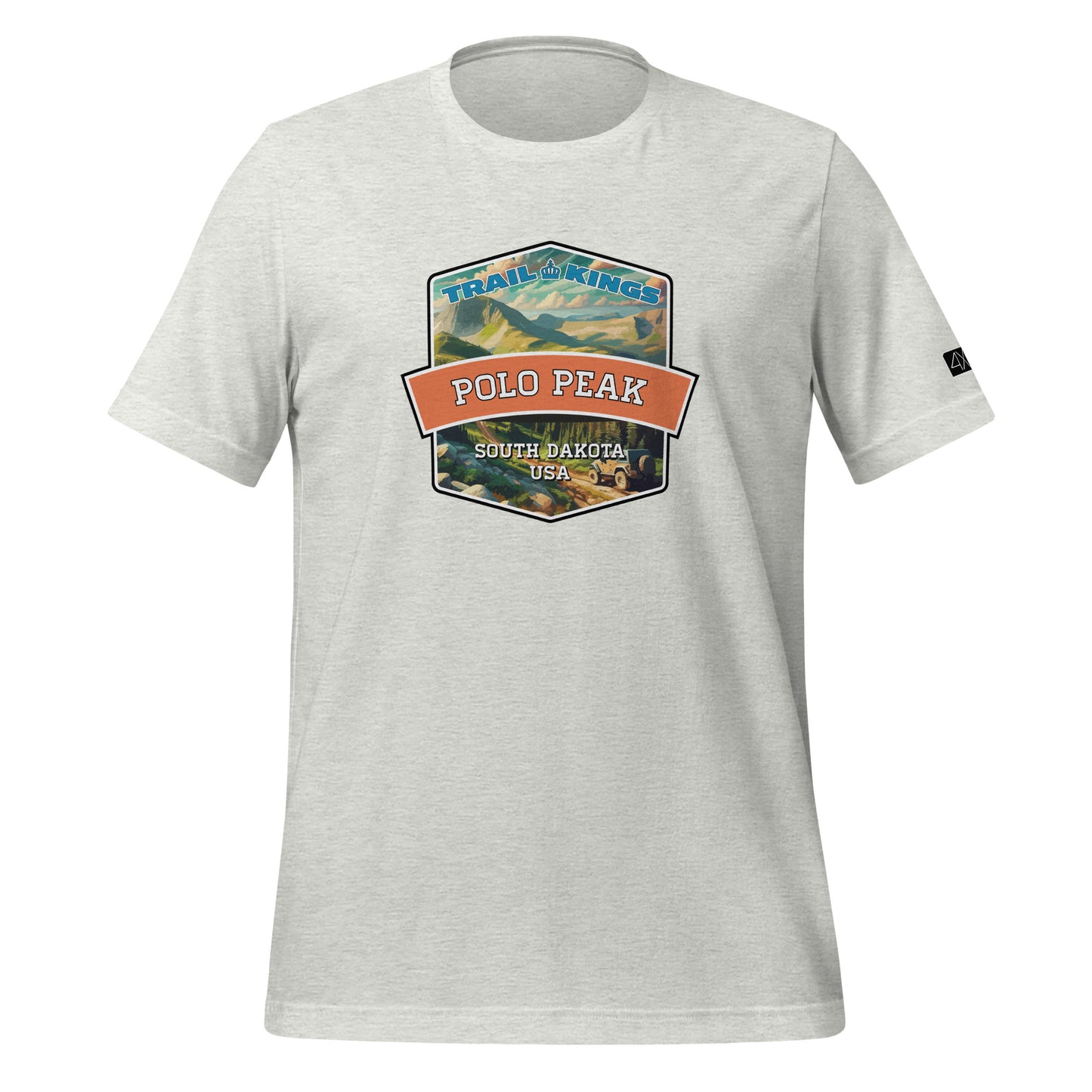 Trail Kings: Polo Peak - Unisex t-shirt  in  Ash / 3XL  -  4XOD