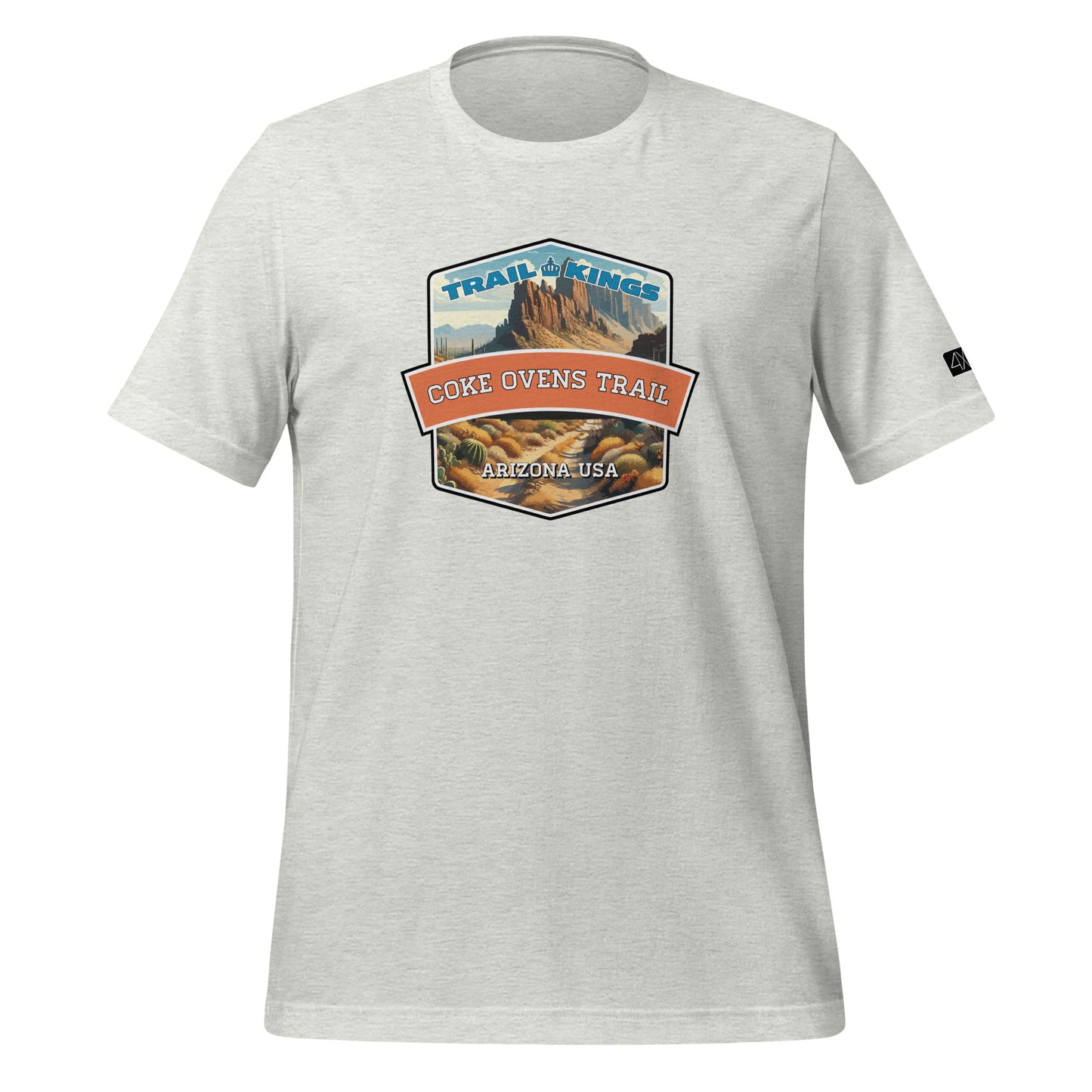 Trail Kings: Coke Ovens Trail - Unisex t-shirt  in  Ash / 3XL  -  4XOD: Gear Up, Stand Out - Adventure Awaits!