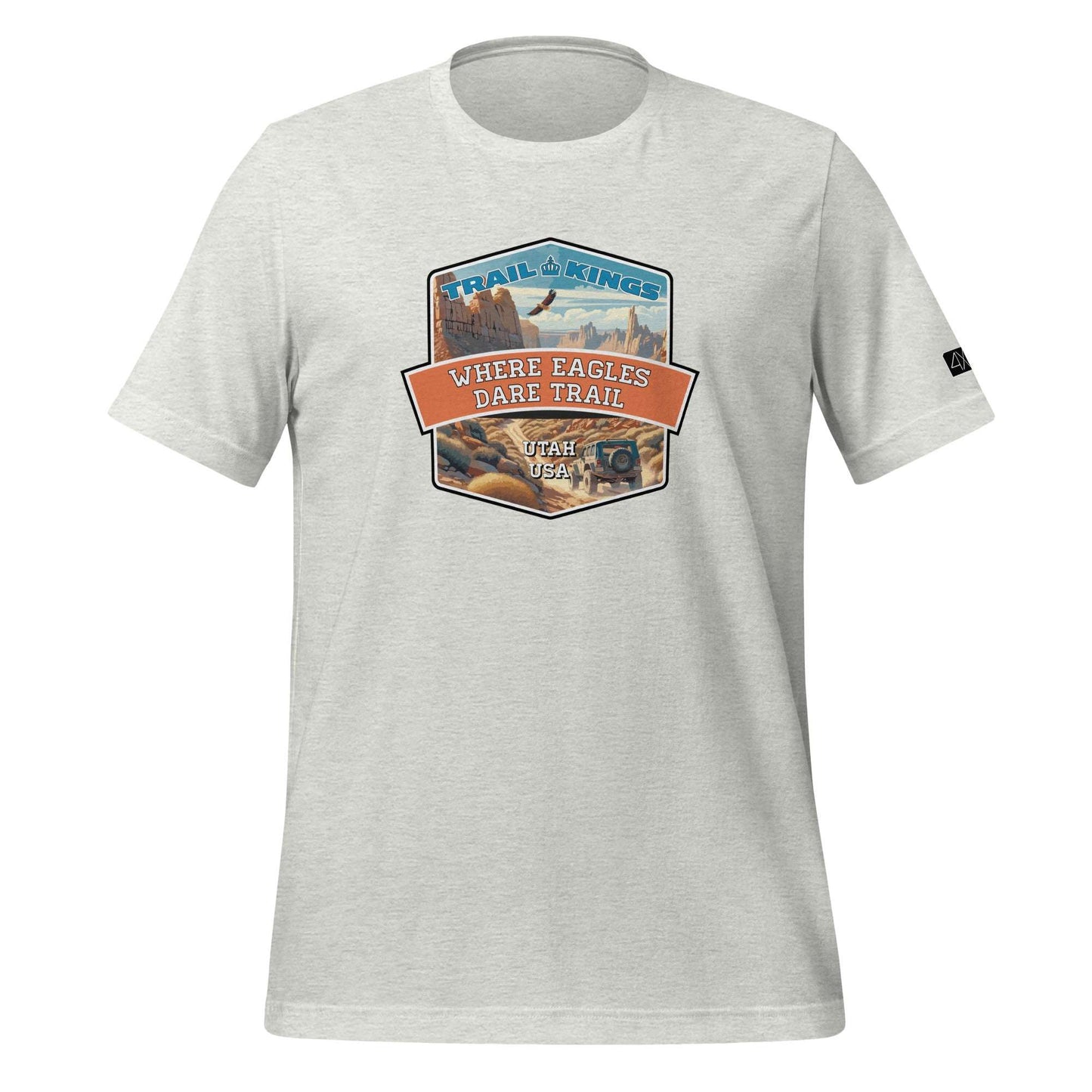 Trail Kings: Where Eagles Dare Trail - Unisex t-shirt  in  Ash / 3XL  -  4XOD