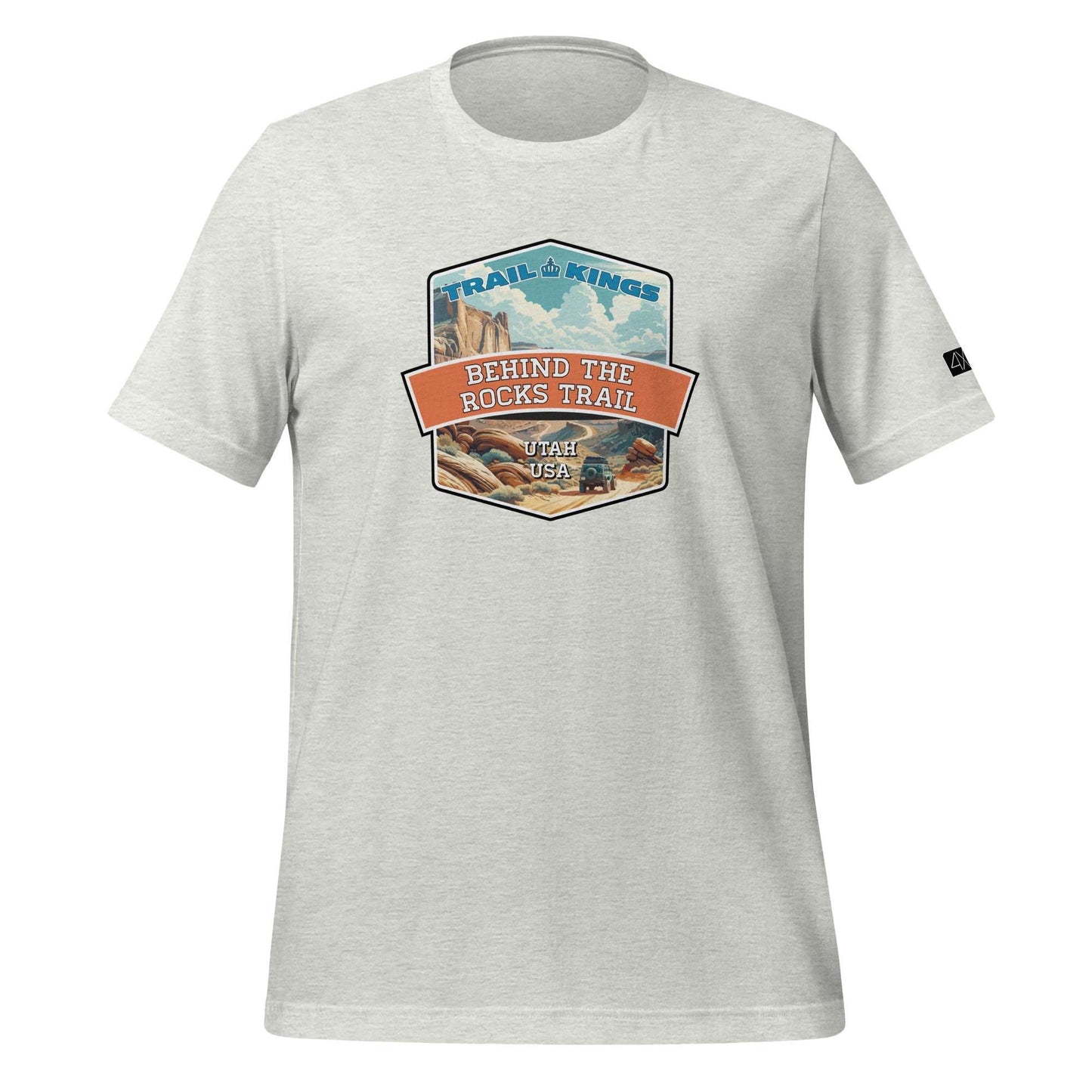 Trail Kings: Behind the Rocks Trail - Unisex t-shirt  in  Ash / 3XL  -  4XOD