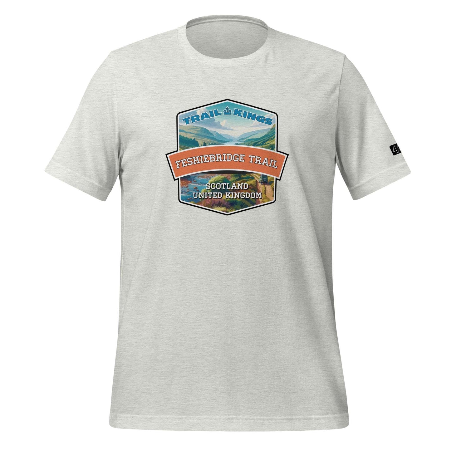 Trail Kings: Feshiebridge Trail - Unisex t-shirt  in  Ash / 3XL  -  4XOD