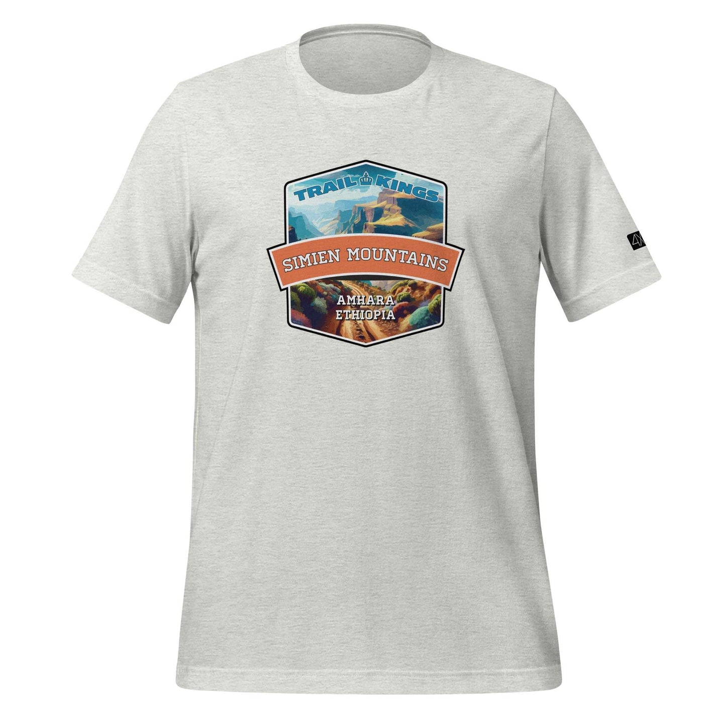 Trail Kings: Simien Mountains - Unisex t-shirt  in  Ash / 3XL  -  4XOD