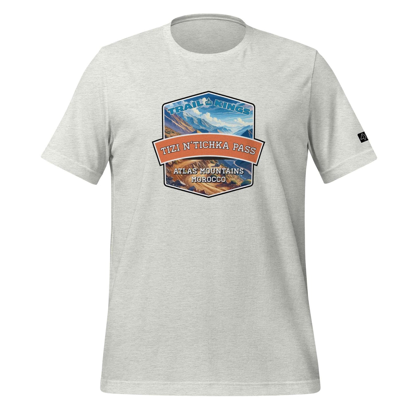 Trail Kings: Tizi n'Tichka Pass - Unisex t-shirt  in  Ash / 3XL  -  4XOD