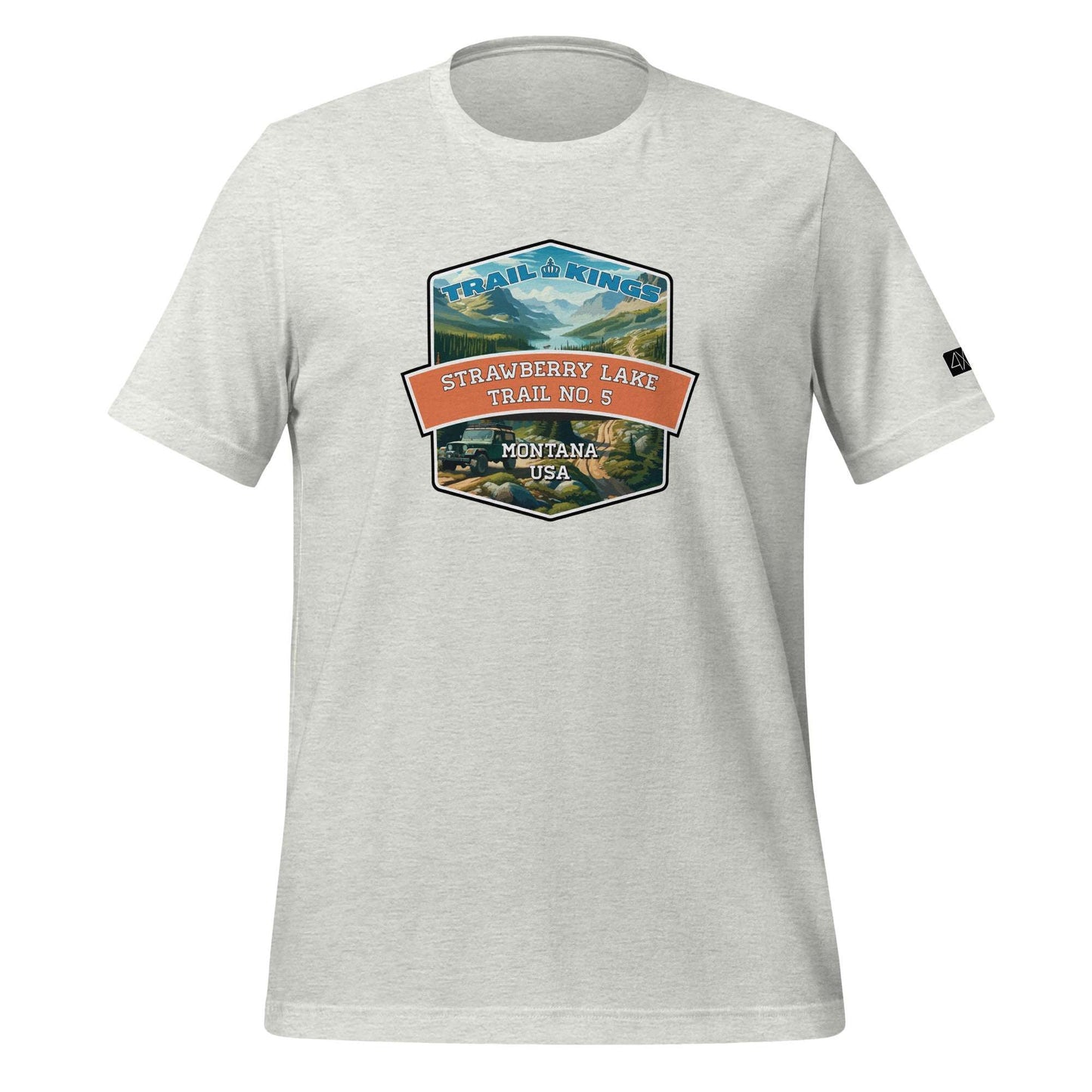 Trail Kings: Strawberry Lake Trail No. 5 - Unisex t-shirt  in  Ash / 3XL  -  4XOD