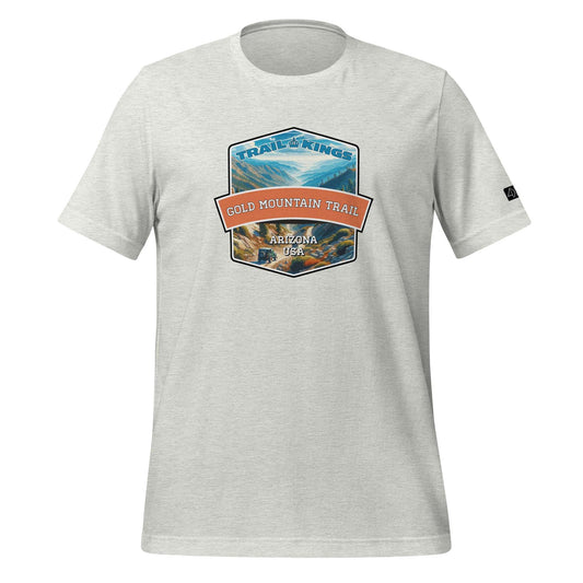 Trail Kings: Gold Mountain Trail - Unisex t-shirt  in  Ash / 3XL  -  4XOD