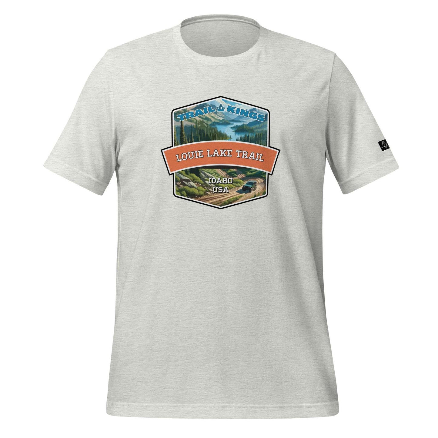 Trail Kings: Louie Lake Trail - Unisex t-shirt  in  Ash / 3XL  -  4XOD