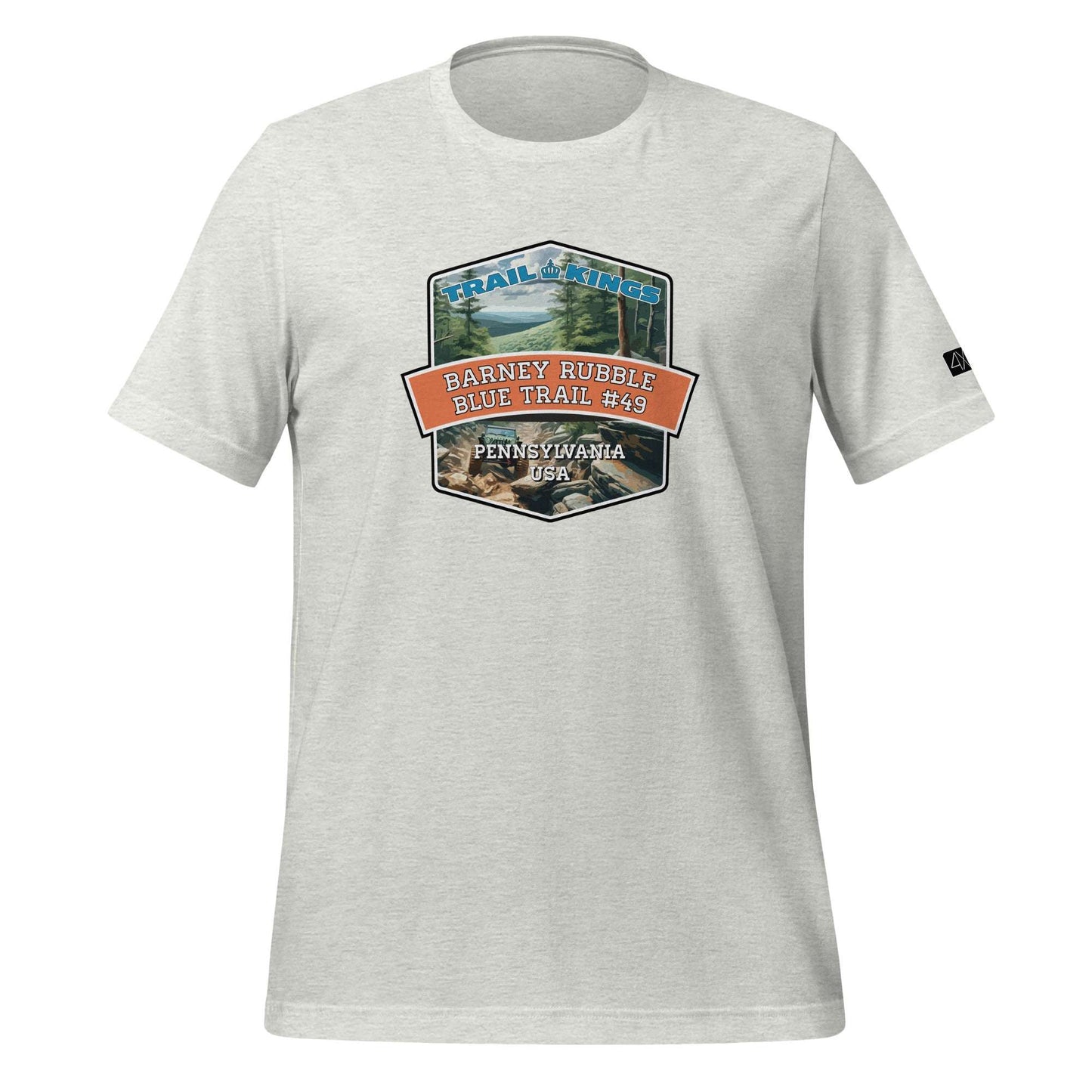 Trail Kings: Barney Rubble Blue Trail #49 - Unisex t-shirt  in  Ash / 3XL  -  4XOD