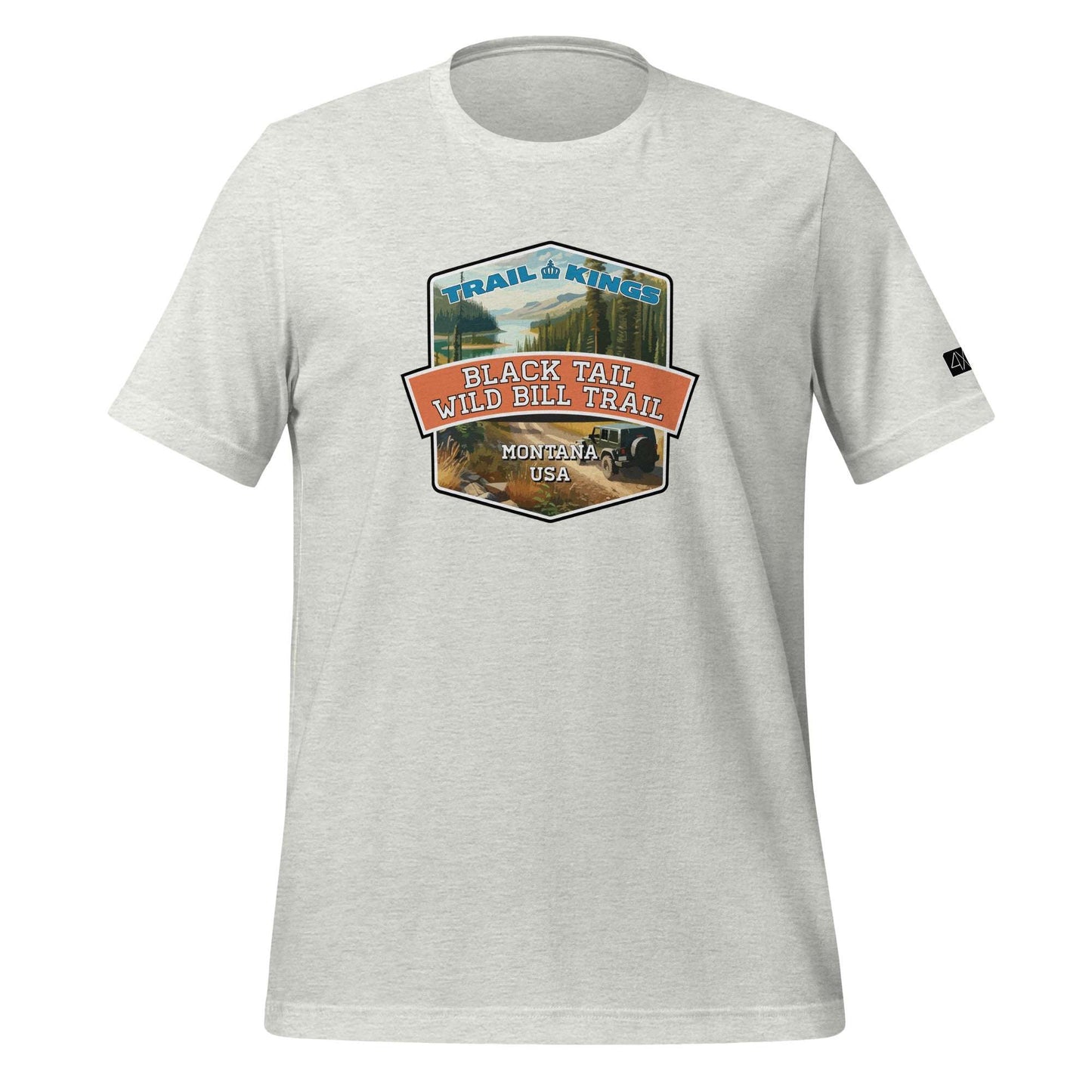 Trail Kings: Black Tail Wild Bill Trail - Unisex t-shirt  in  Ash / 3XL  -  4XOD