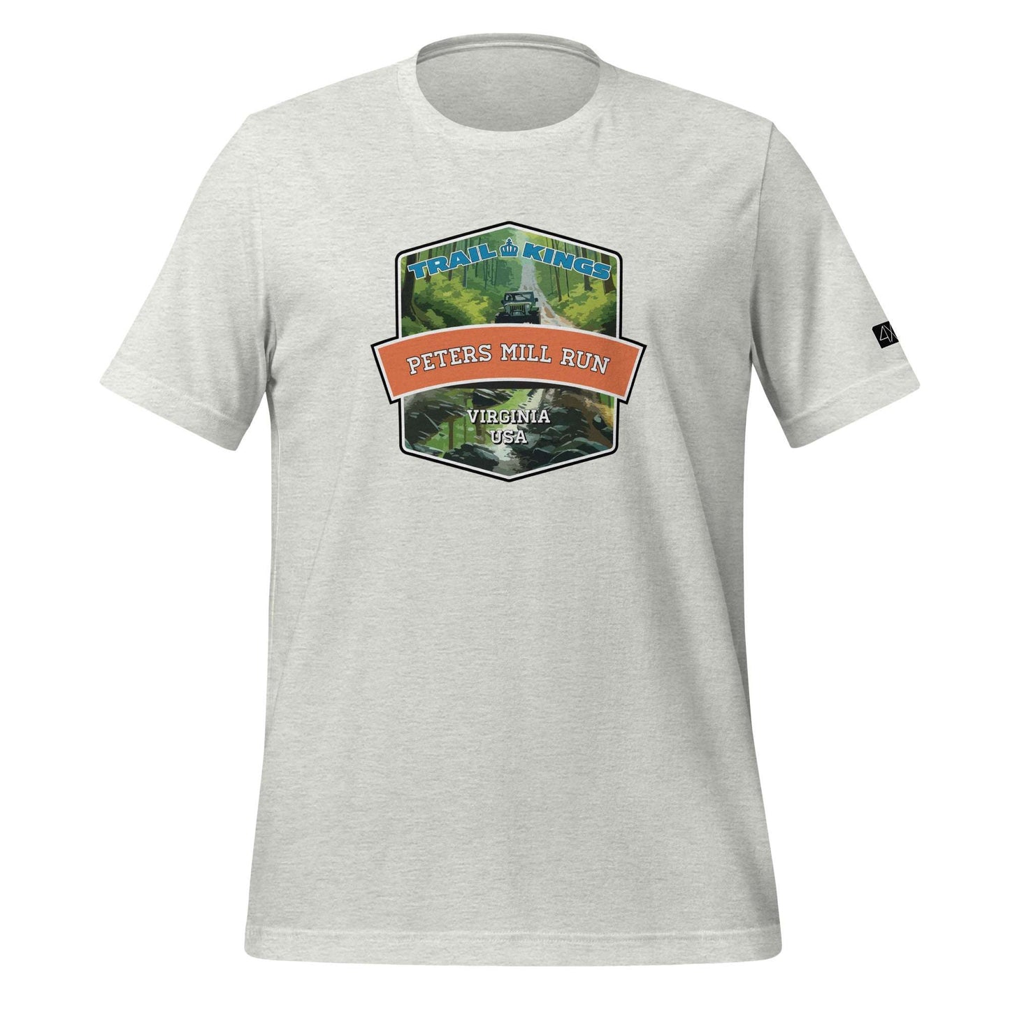 Trail Kings: Peters Mill Run - Unisex t-shirt  in  Ash / 3XL  -  4XOD