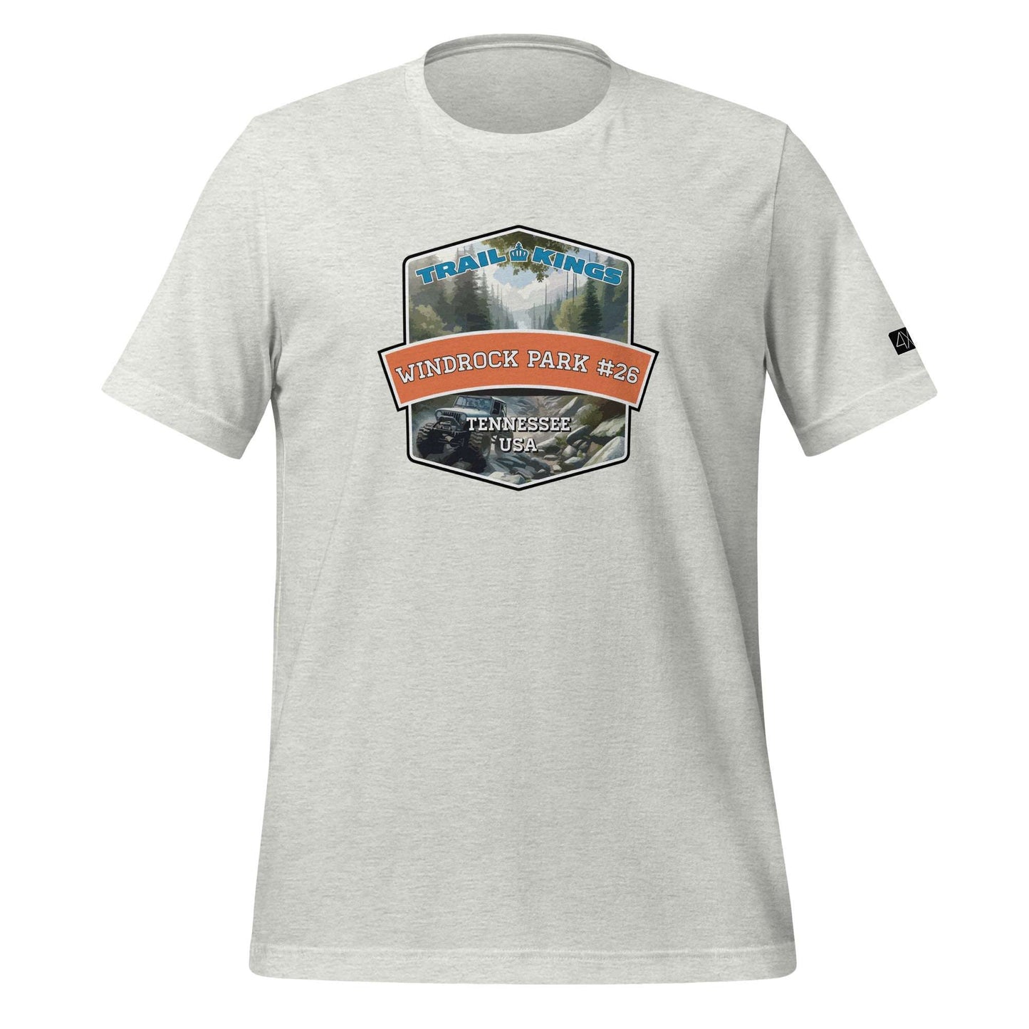 Trail Kings: Windrock Park #26 - Unisex t-shirt  in  Ash / 3XL  -  4XOD