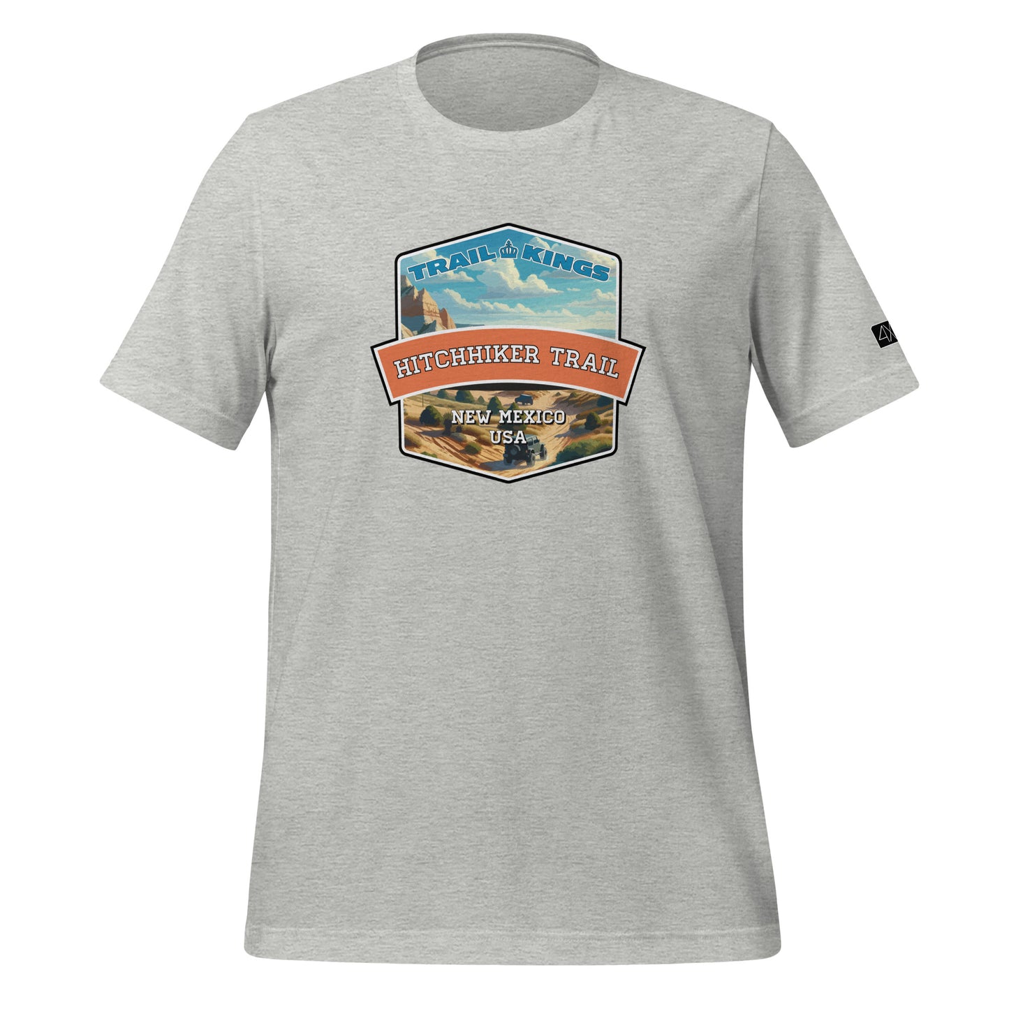 Trail Kings: Hitchhiker Trail - Unisex t-shirt  in  Athletic Heather / 3XL  -  4XOD