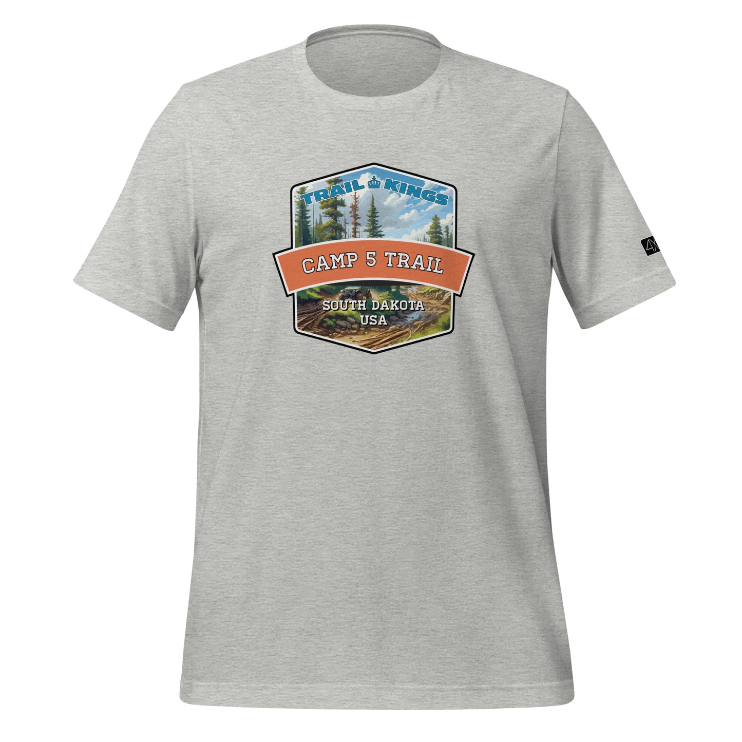 Trail Kings: Camp 5 Trail - Unisex t-shirt  in  Athletic Heather / 3XL  -  4XOD