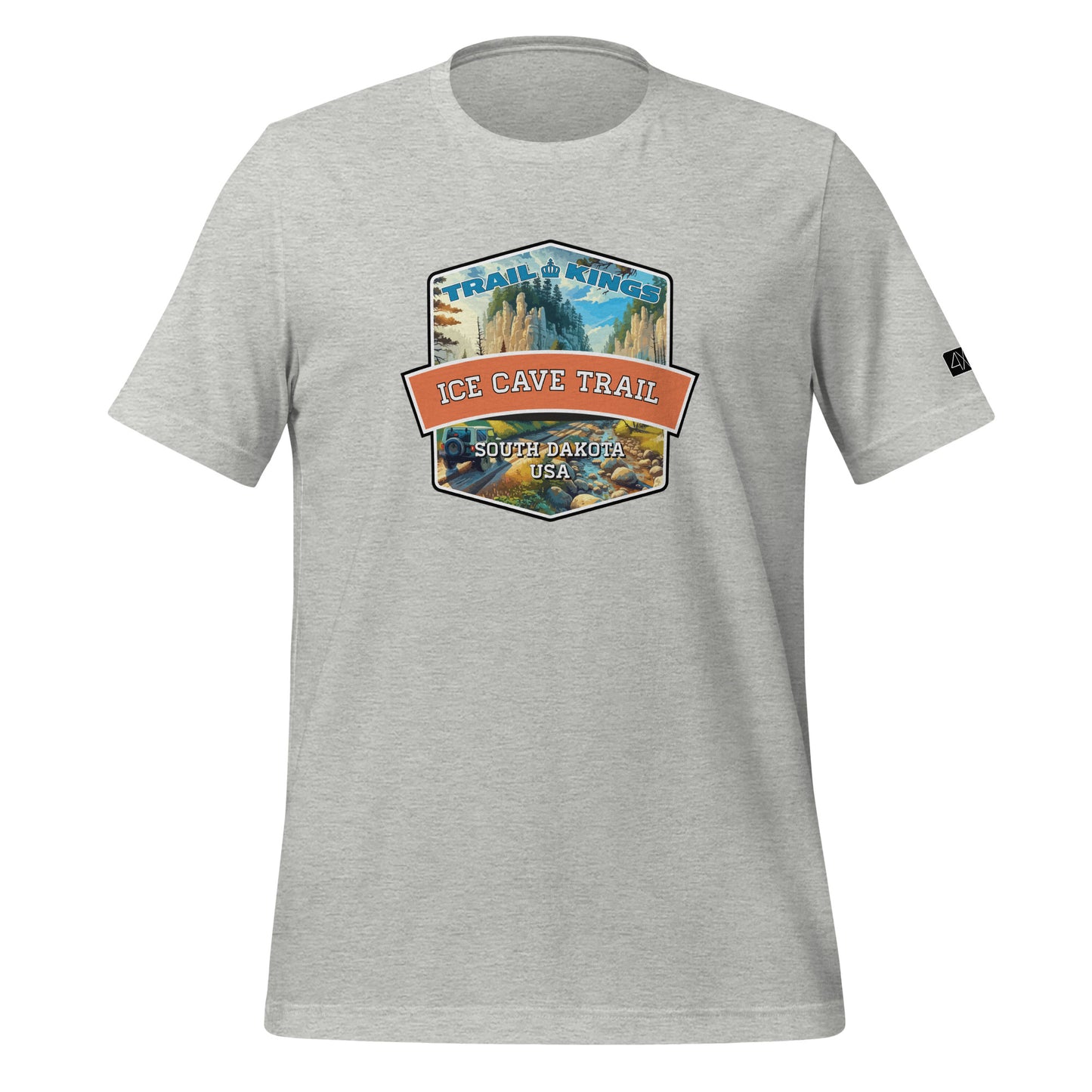 Trail Kings: Ice Cave Trail - Unisex t-shirt  in  Athletic Heather / 3XL  -  4XOD