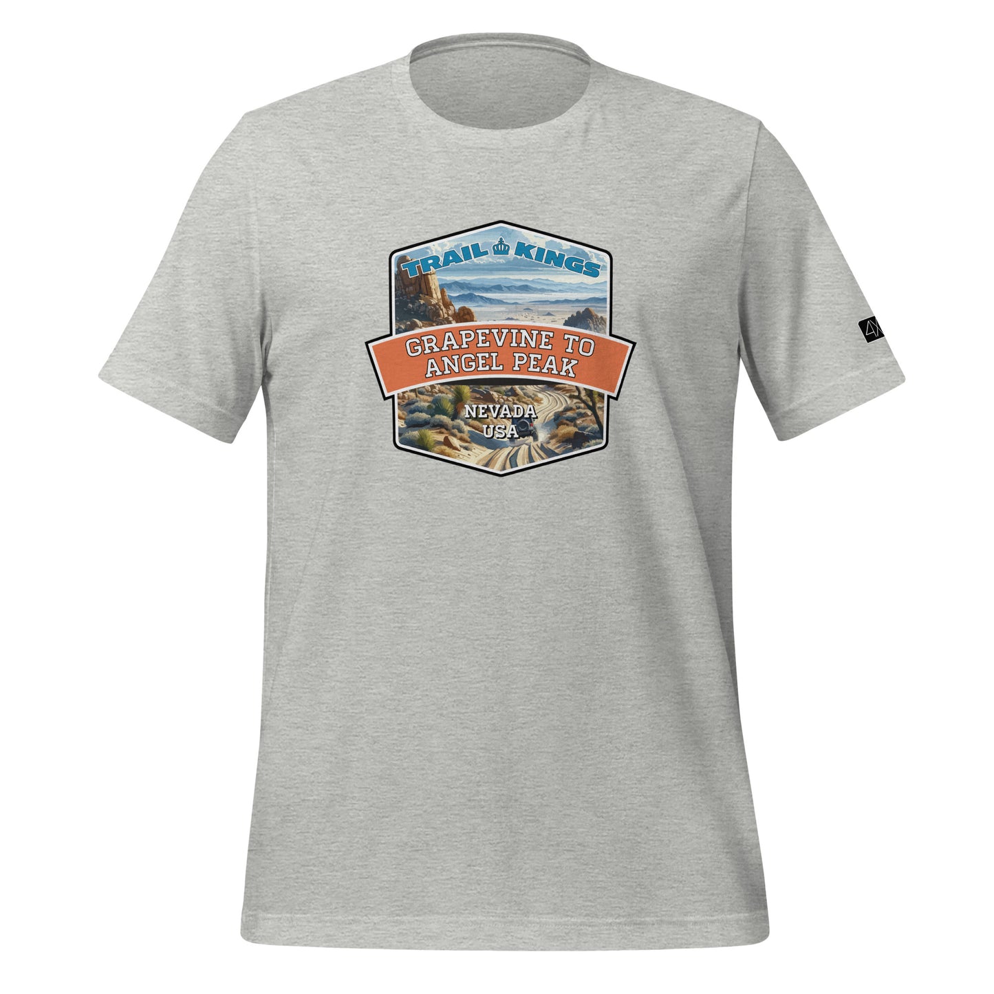 Trail Kings: Grapevine to Angel Peak - Unisex t-shirt  in  Athletic Heather / 3XL  -  4XOD