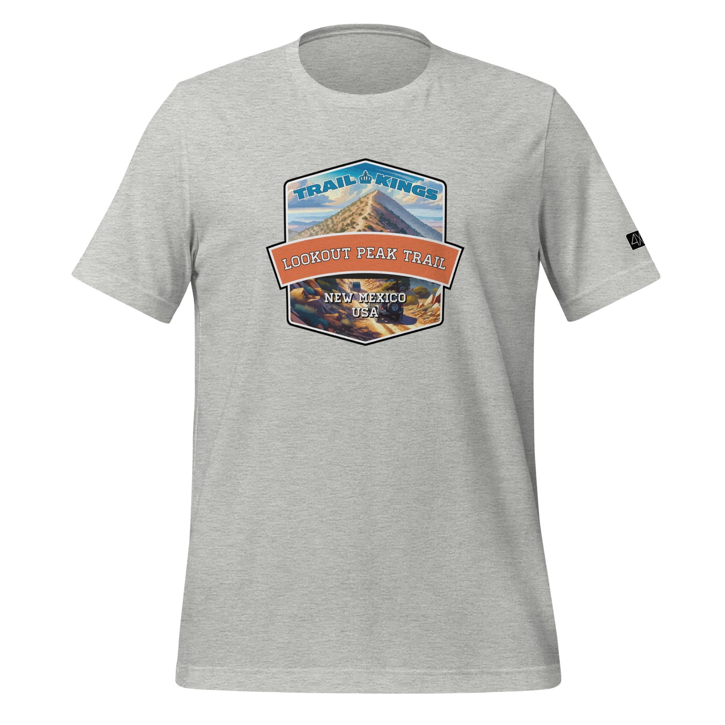 Trail Kings: Lookout Peak Trail - Unisex t-shirt  in  Athletic Heather / 3XL  -  4XOD