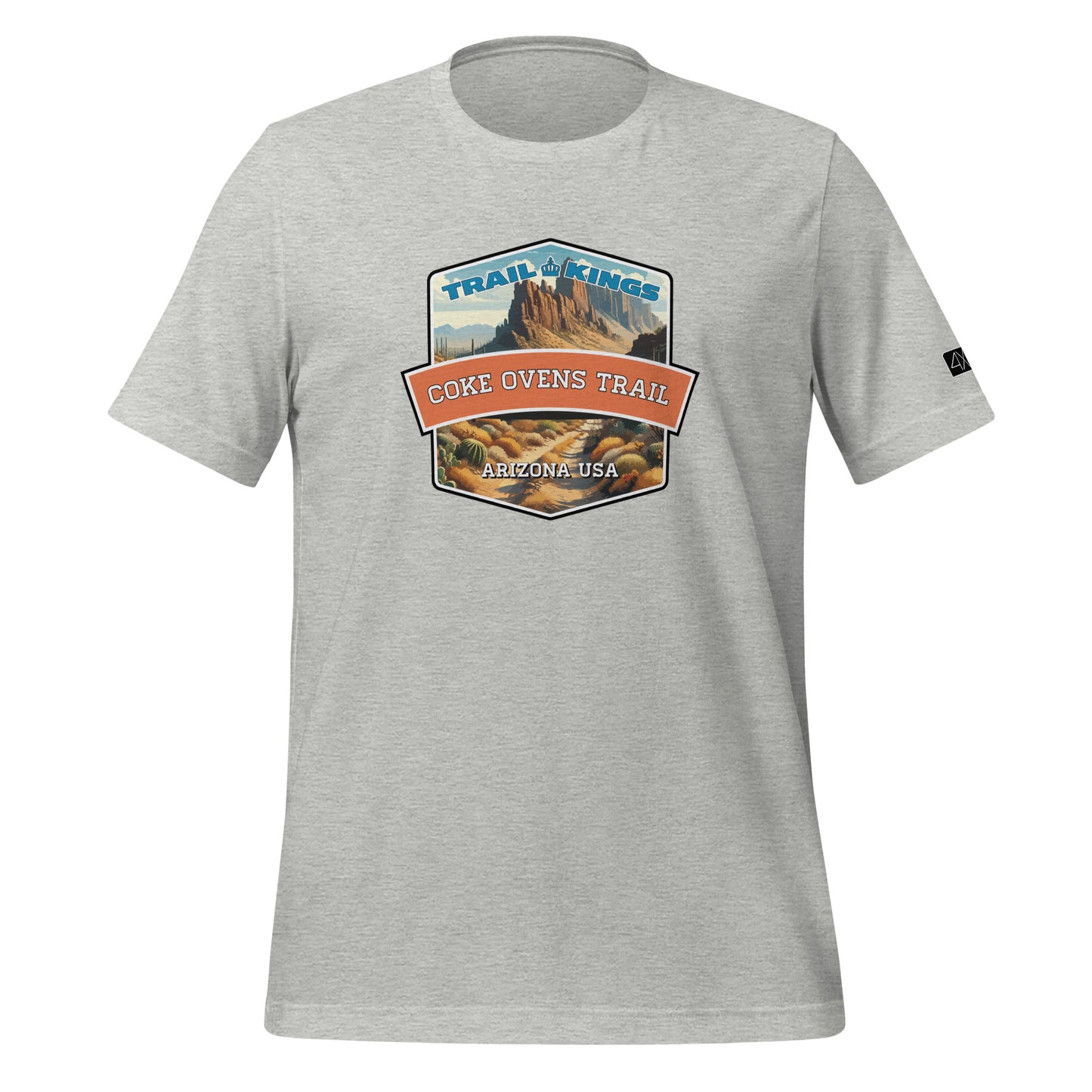 Trail Kings: Coke Ovens Trail - Unisex t-shirt  in  Athletic Heather / 3XL  -  4XOD: Gear Up, Stand Out - Adventure Awaits!