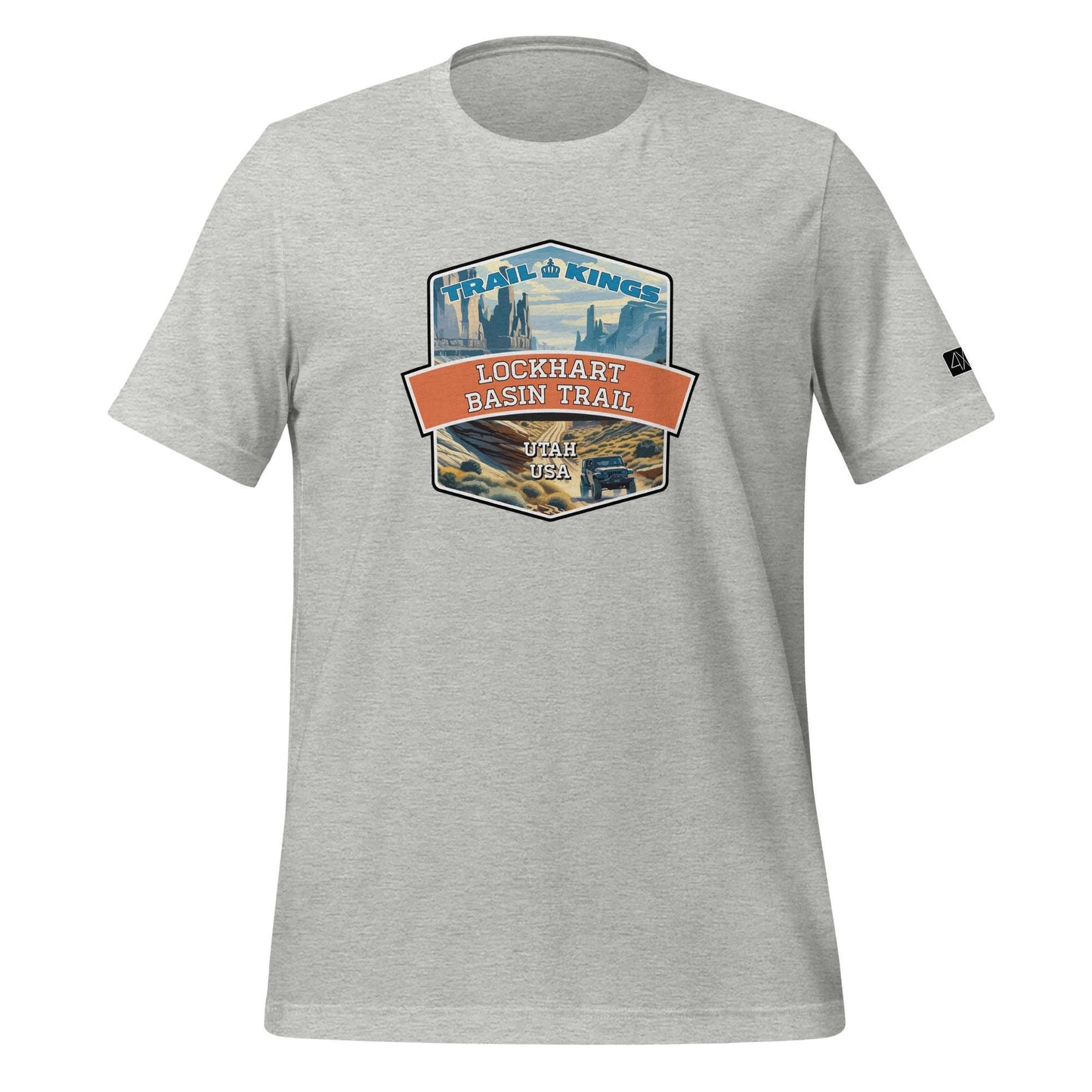 Trail Kings: Lockhart Basin Trail - Unisex t-shirt  in  Athletic Heather / 3XL  -  4XOD