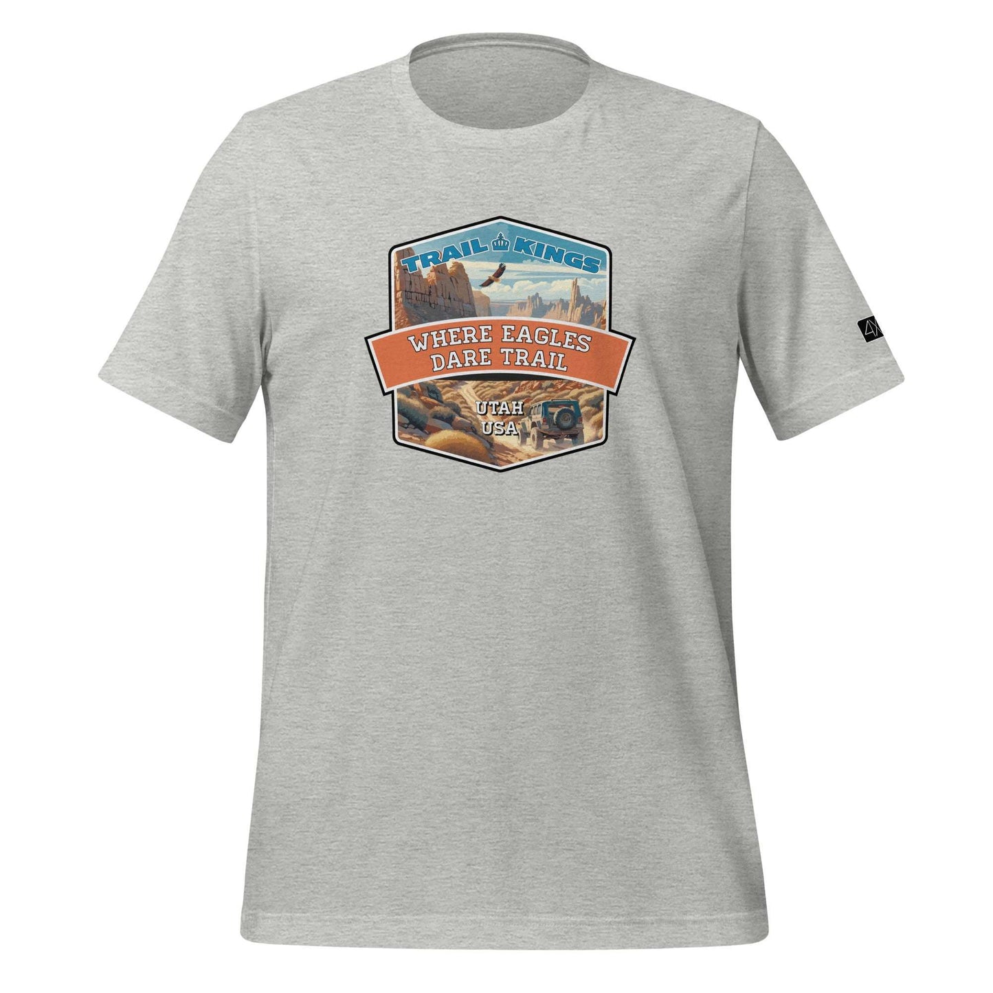 Trail Kings: Where Eagles Dare Trail - Unisex t-shirt  in  Athletic Heather / 3XL  -  4XOD