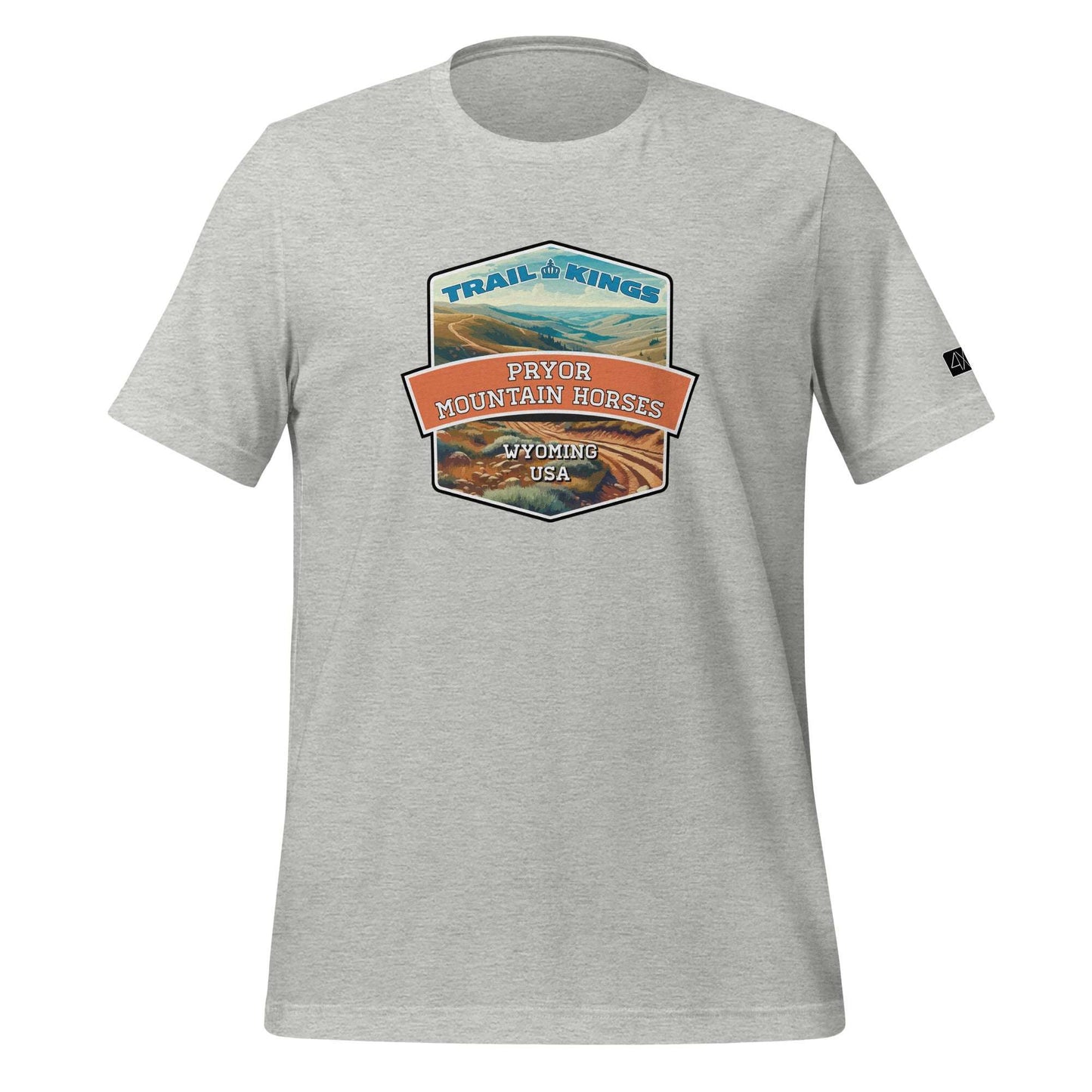 Trail Kings: Pryor Mountain Horses - Unisex t-shirt  in  Athletic Heather / 3XL  -  4XOD