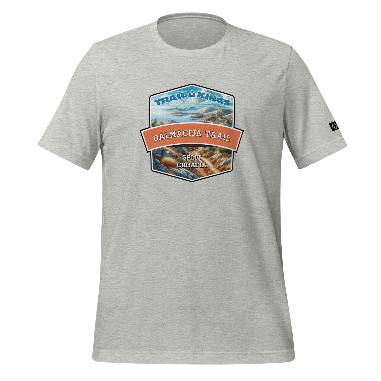 Trail Kings: Dalmacija Trail - Unisex t-shirt  in  Athletic Heather / 3XL  -  4XOD