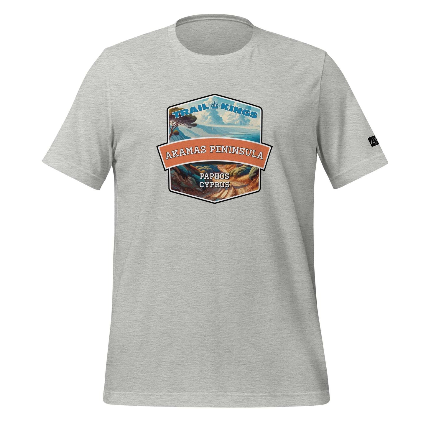 Trail Kings: Akamas Peninsula - Unisex t-shirt  in  Athletic Heather / 3XL  -  4XOD