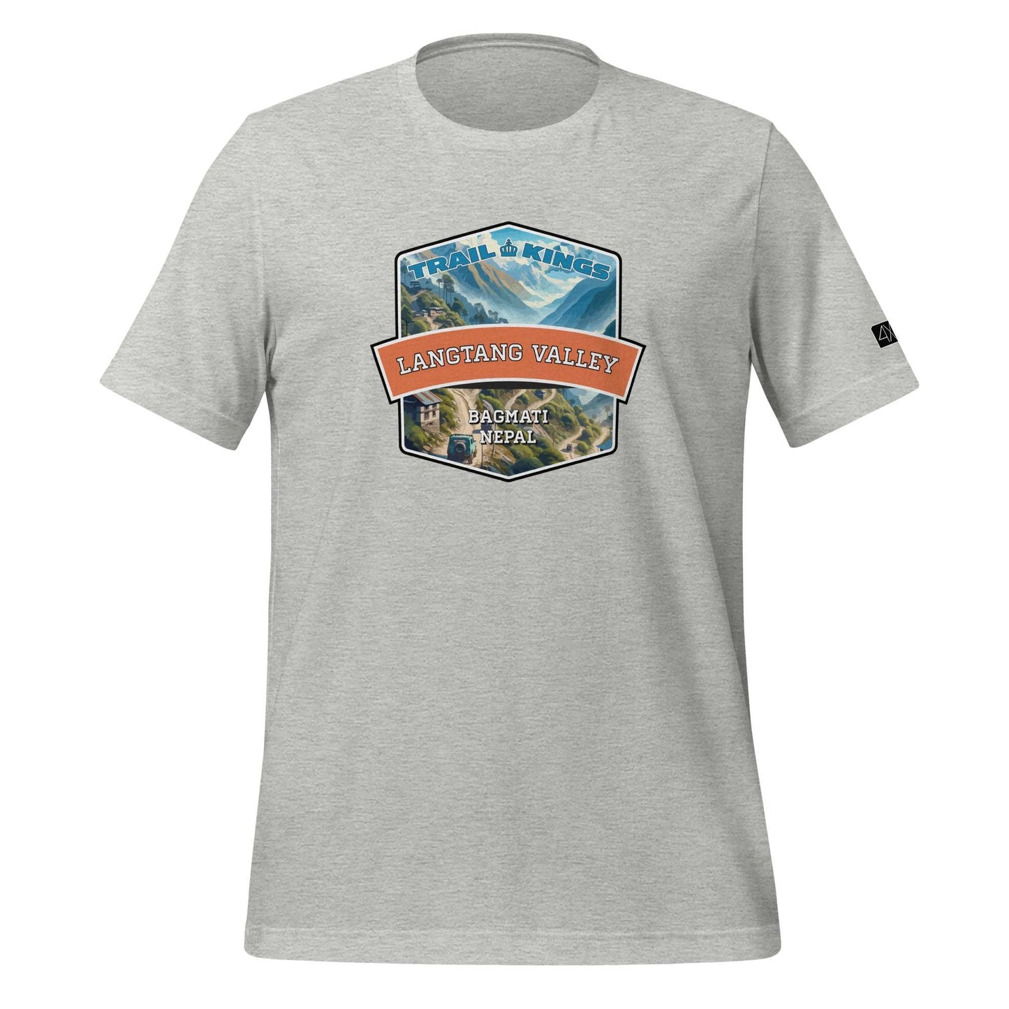 Trail Kings: Langtang Valley - Unisex t-shirt  in  Athletic Heather / 3XL  -  4XOD