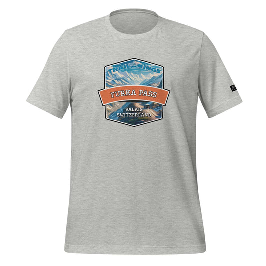 Trail Kings: Furka Pass - Unisex t-shirt  in  Athletic Heather / 3XL  -  4XOD