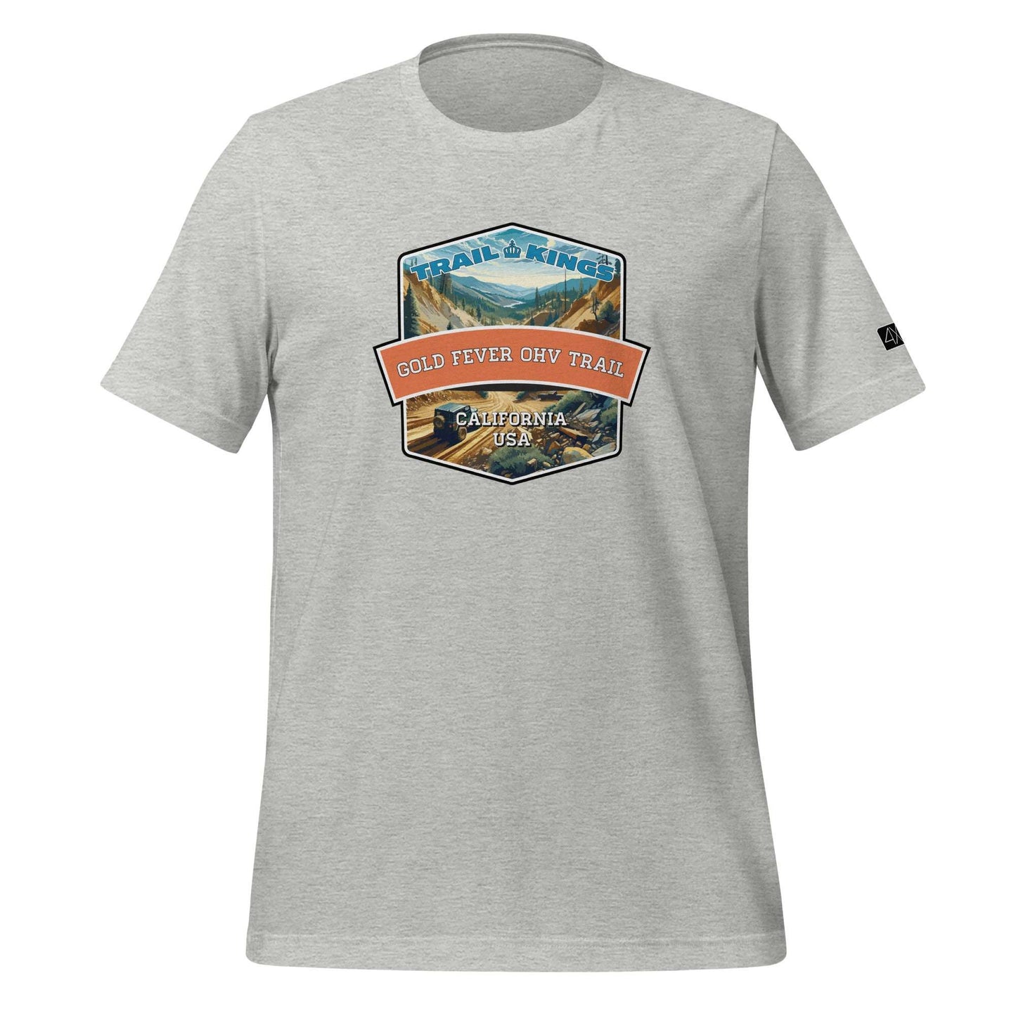 Trail Kings: Gold Fever OHV Trail - Unisex t-shirt  in  Athletic Heather / 3XL  -  4XOD